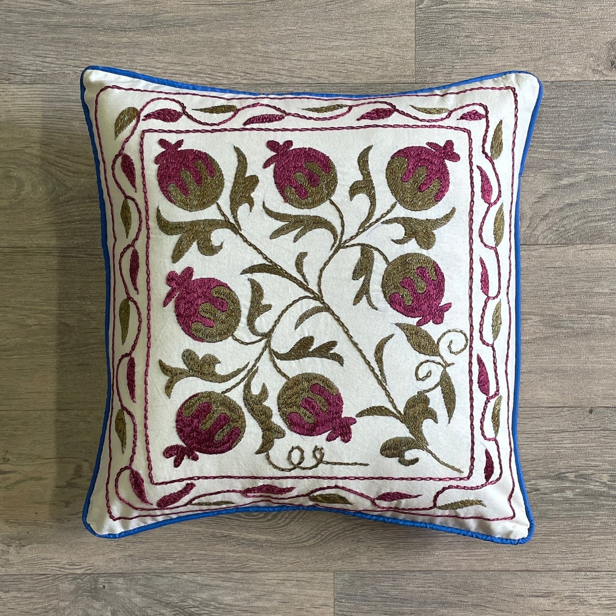 Uzbek Suzani Cushion Cover