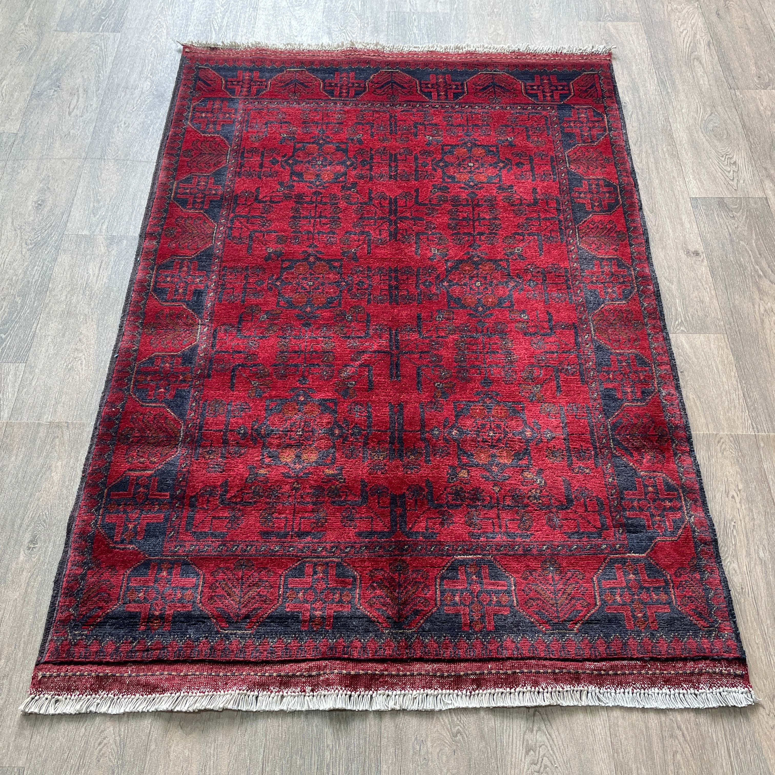 Fine Afghan Khal Muhammadi Rug (Merino Wool)