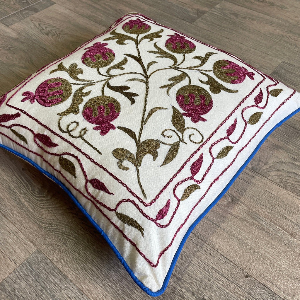 Uzbek Suzani Cushion Cover