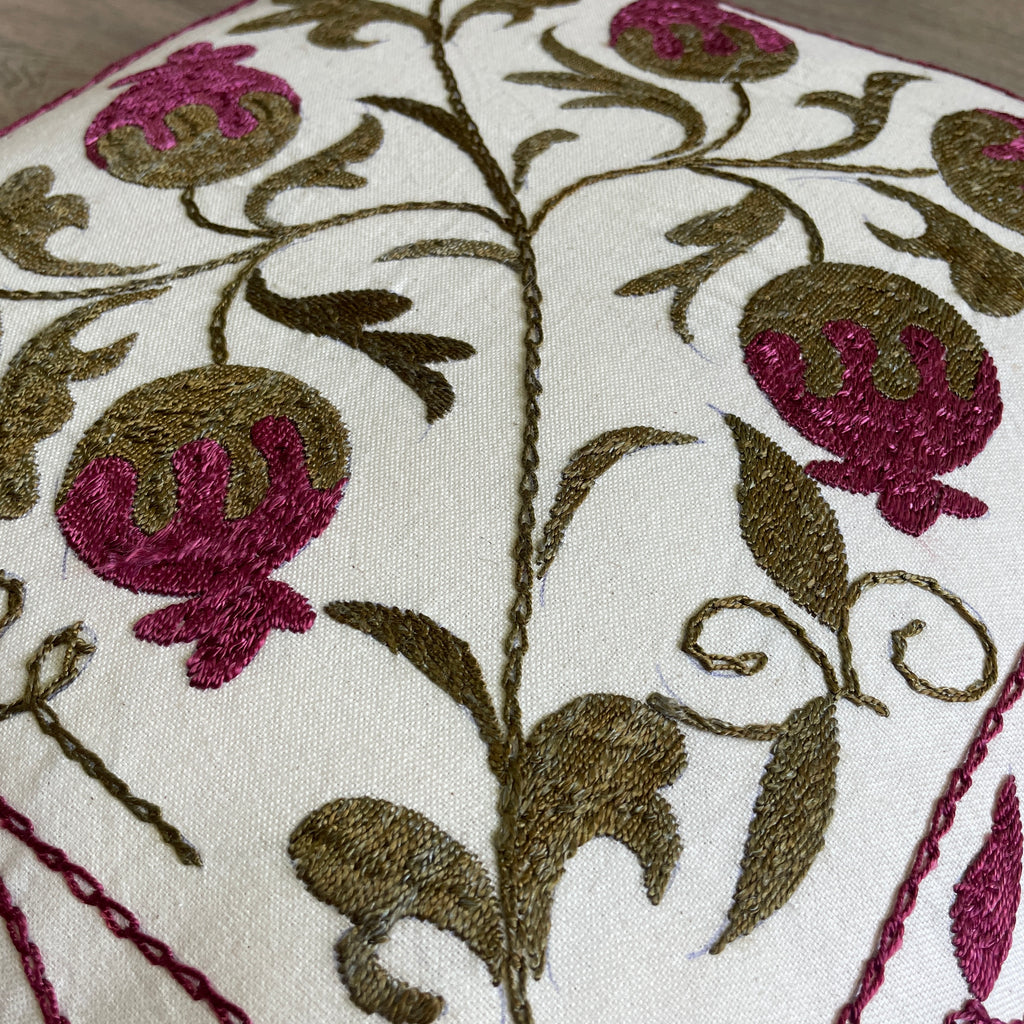 Uzbek Suzani Cushion Cover