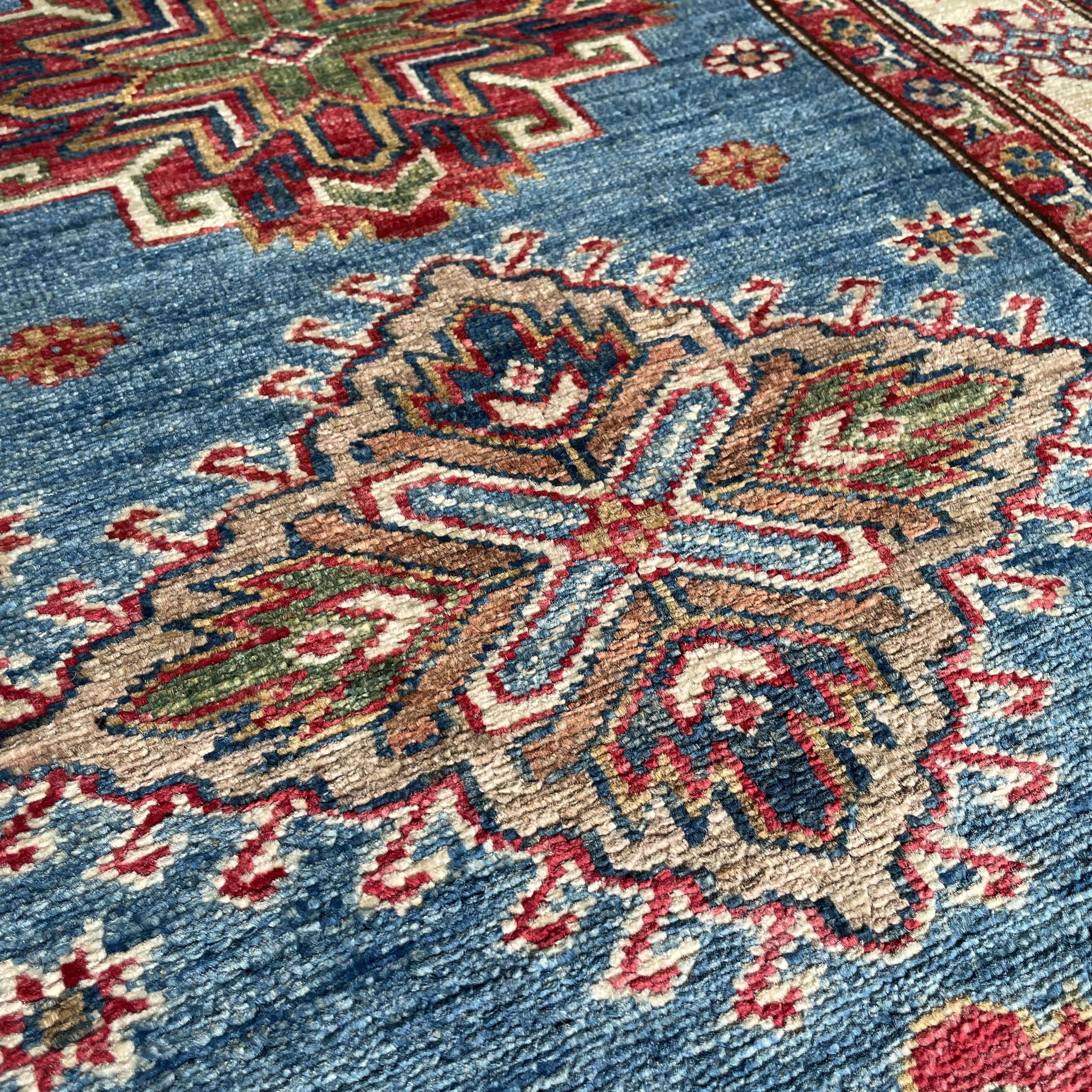 251 x 82 cm | Afghan Super Kazak Runner - Khorasan Rugs
