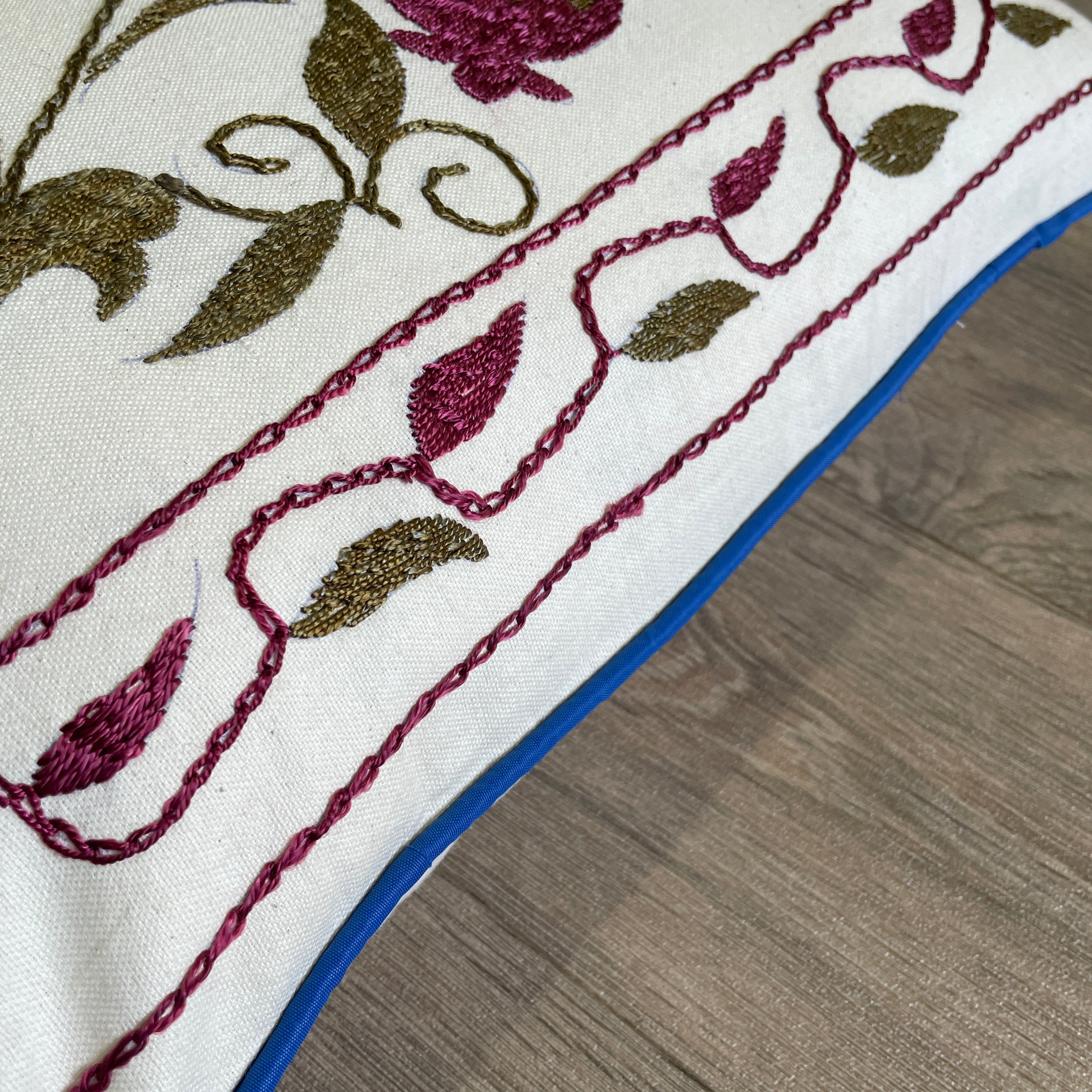 Uzbek Suzani Cushion Cover
