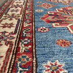 251 x 82 cm | Afghan Super Kazak Runner - Khorasan Rugs