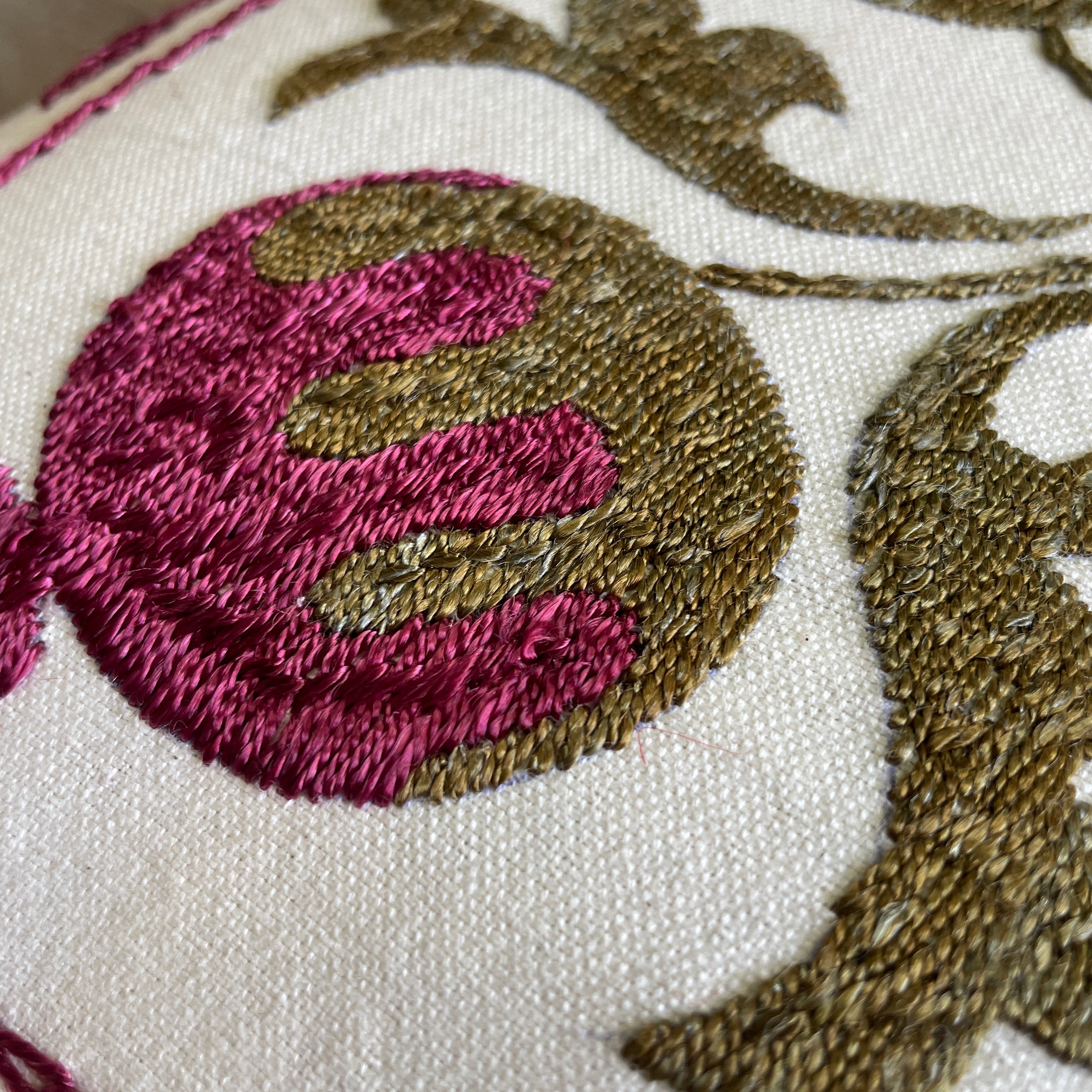 Uzbek Suzani Cushion Cover