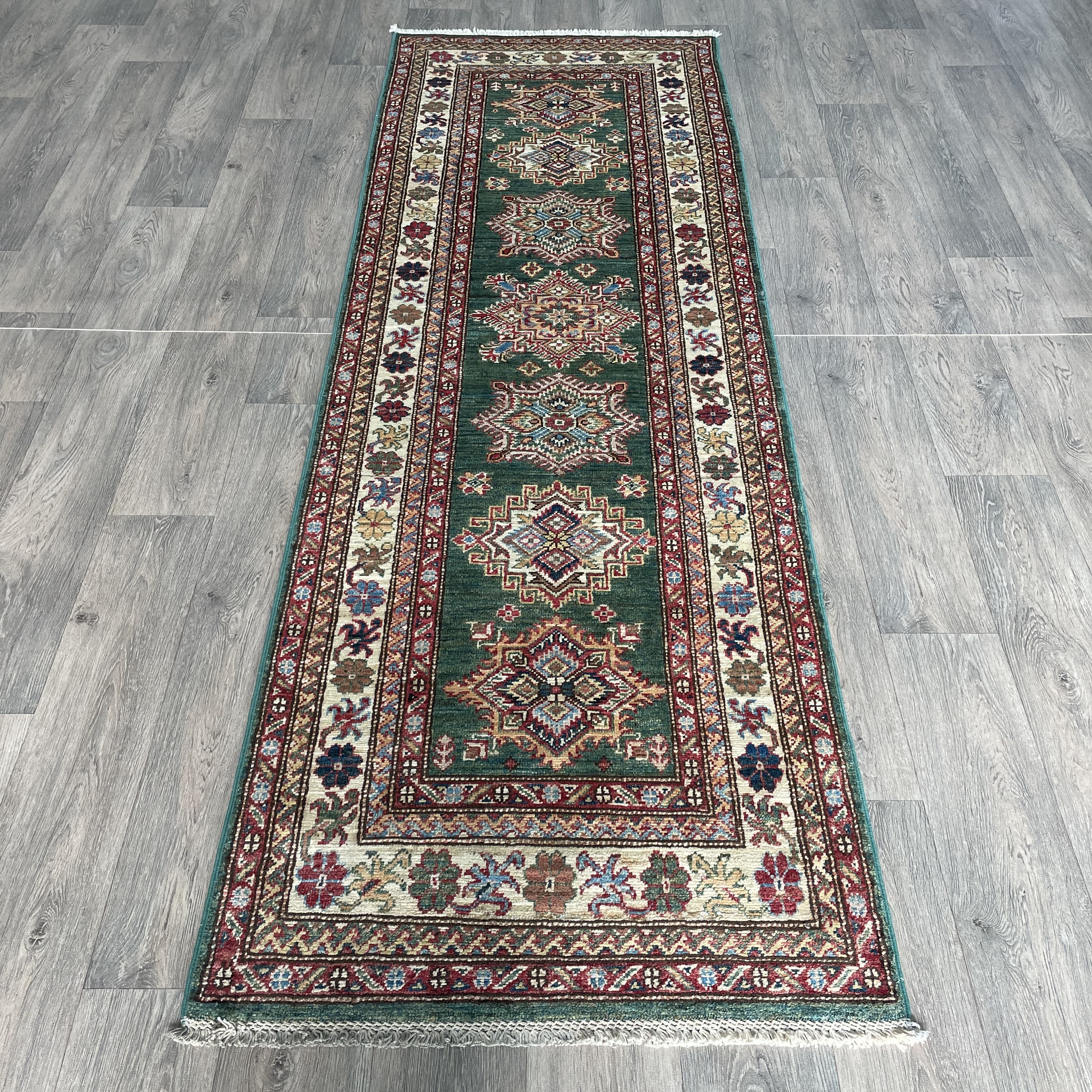 250 x 82 cm | Afghan Super Kazak Runner - Khorasan Rugs