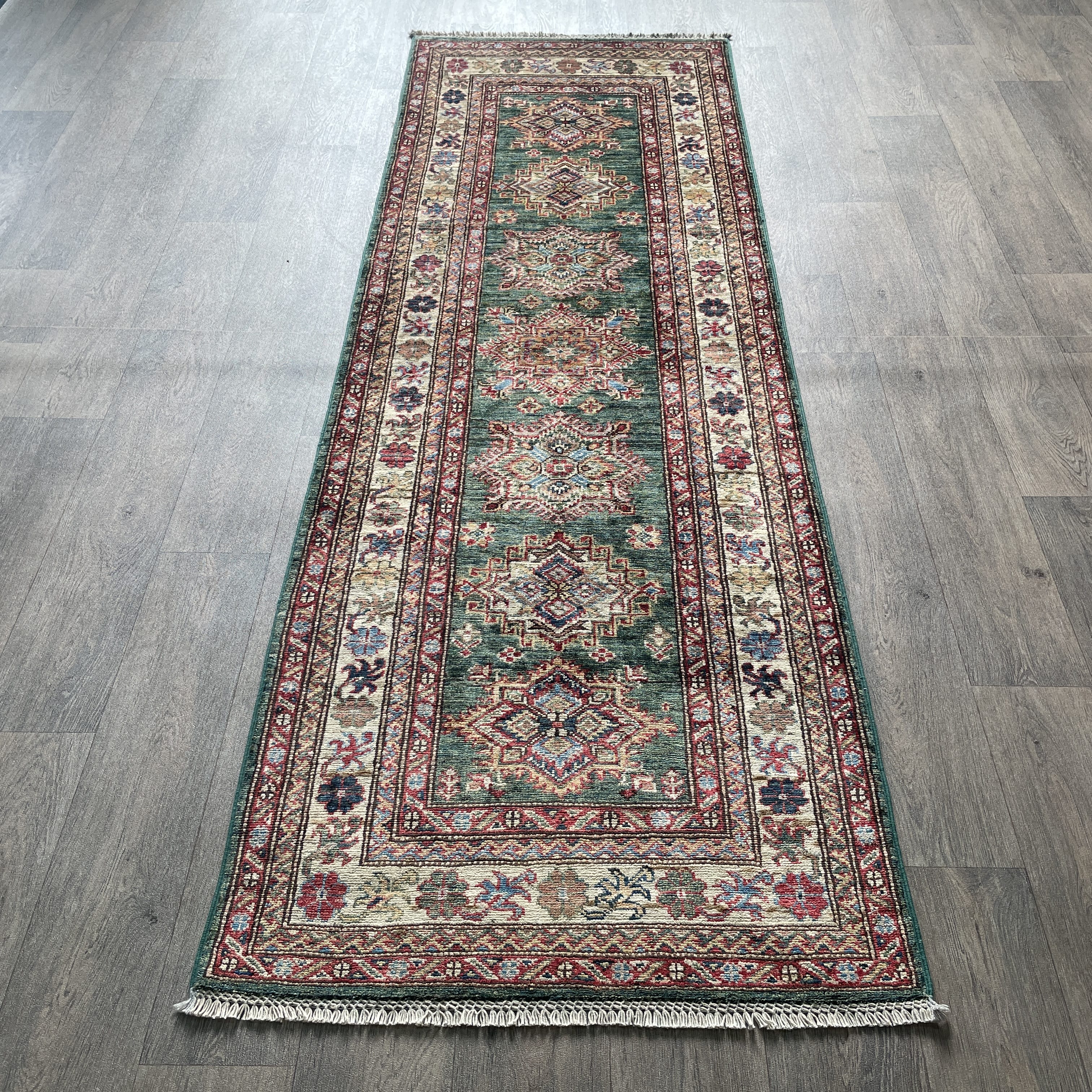 250 x 82 cm | Afghan Super Kazak Runner - Khorasan Rugs