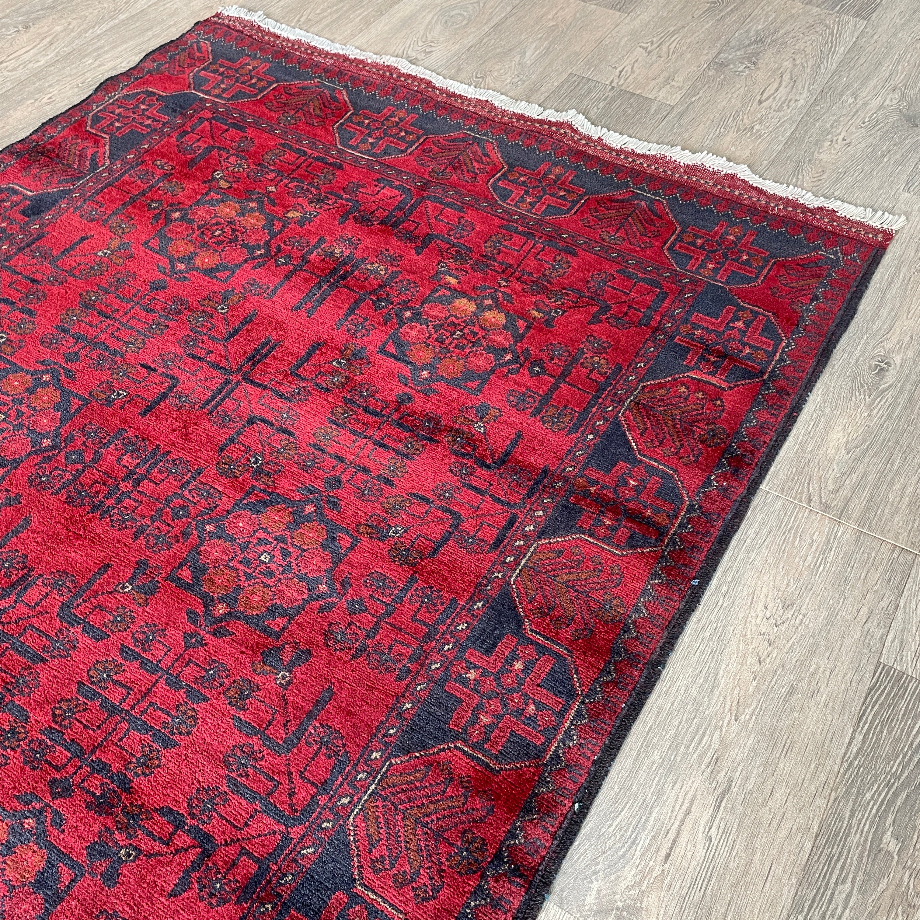 Fine Afghan Khal Muhammadi Rug (Merino Wool)