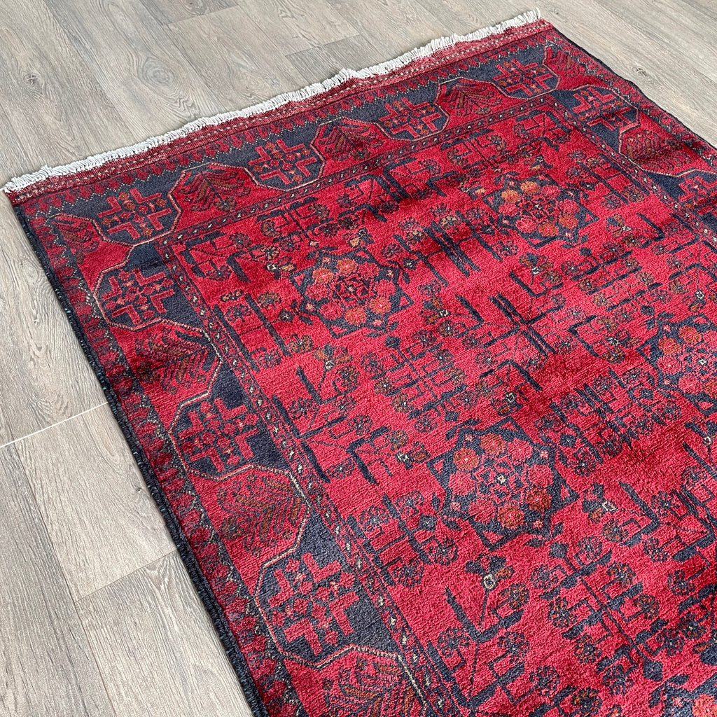 Fine Afghan Khal Muhammadi Rug (Merino Wool)