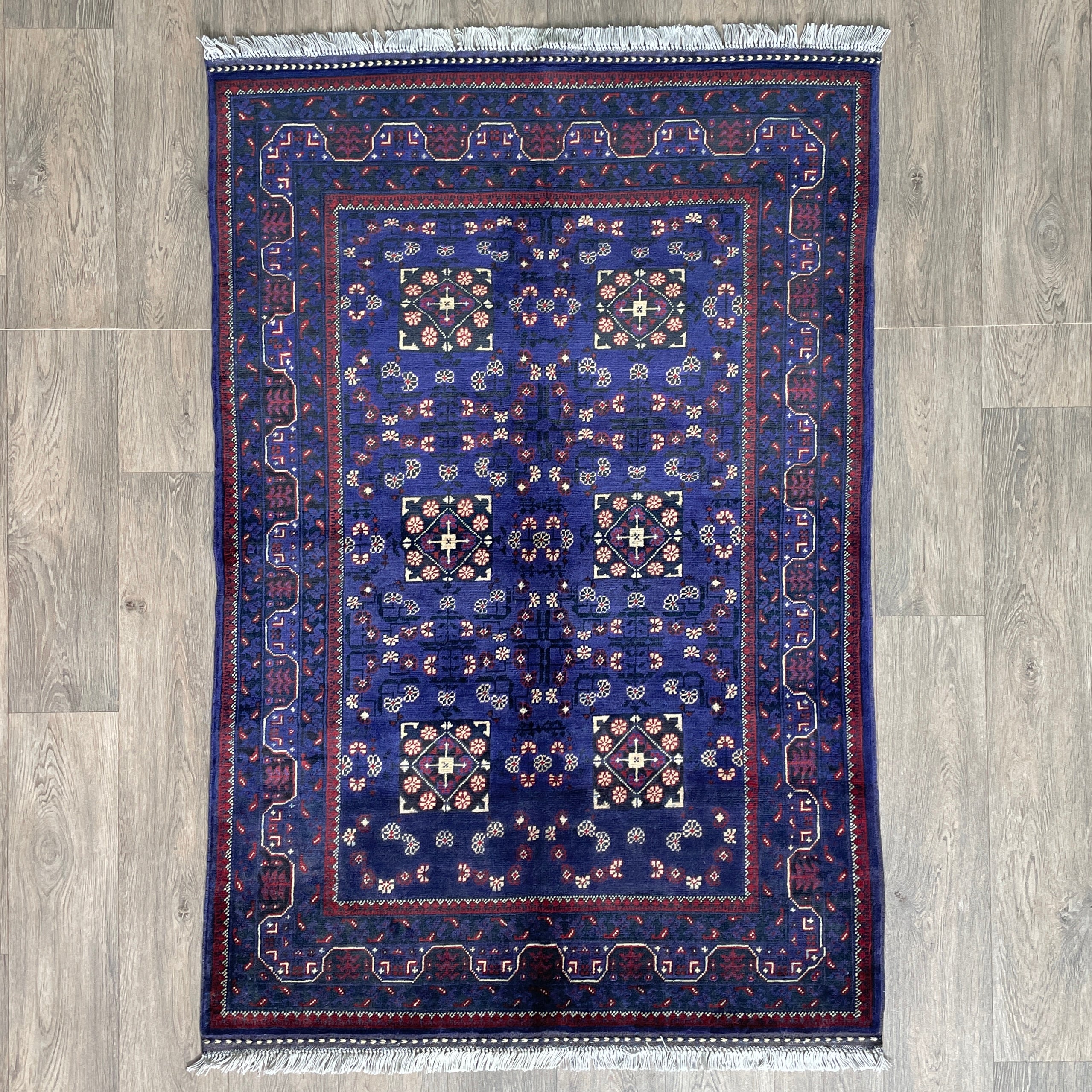 Fine Afghan Khal Muhammadi Rug (Merino Wool)