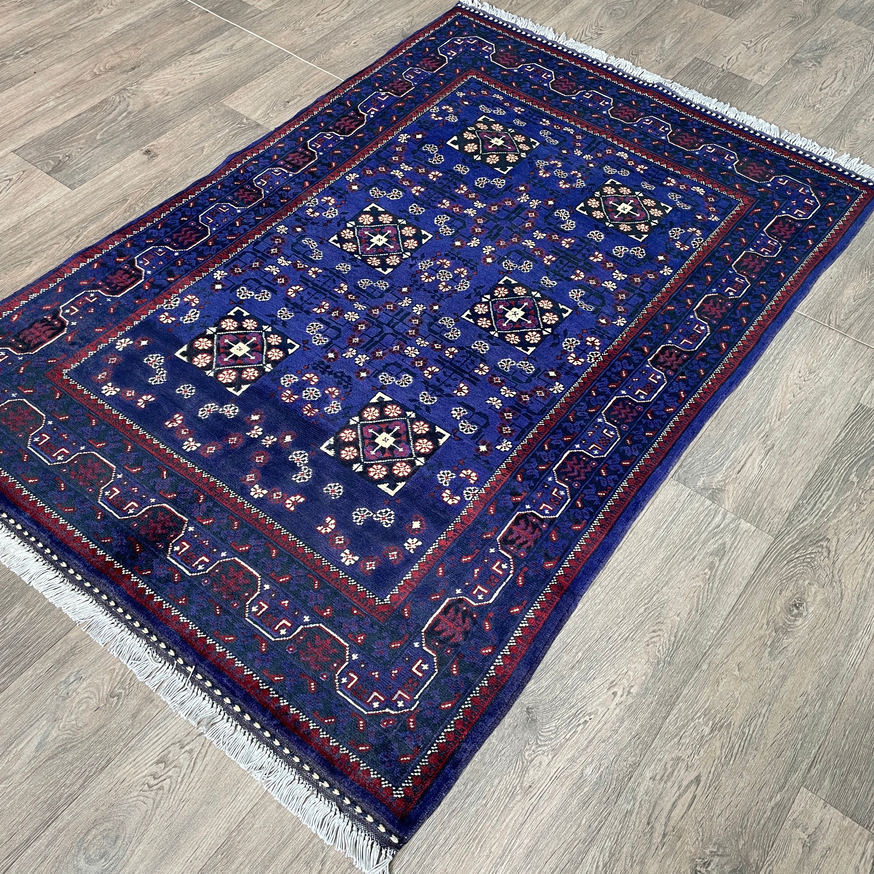 Fine Afghan Khal Muhammadi Rug (Merino Wool)