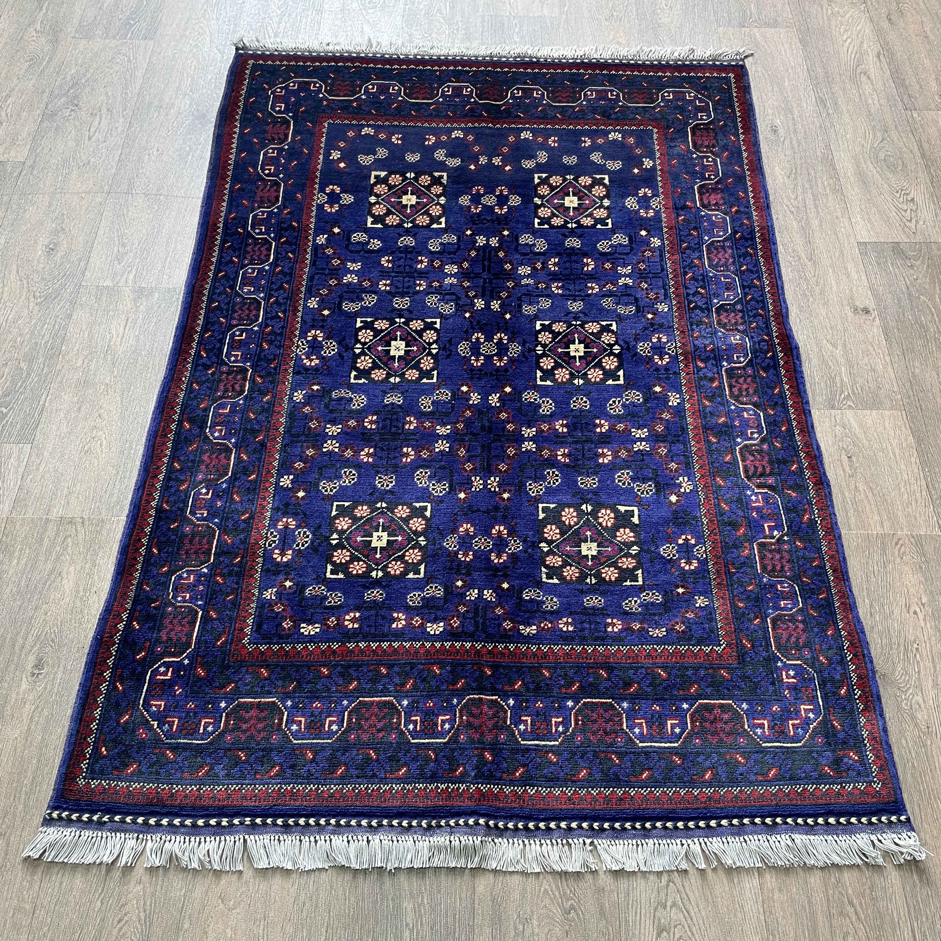 Fine Afghan Khal Muhammadi Rug (Merino Wool)