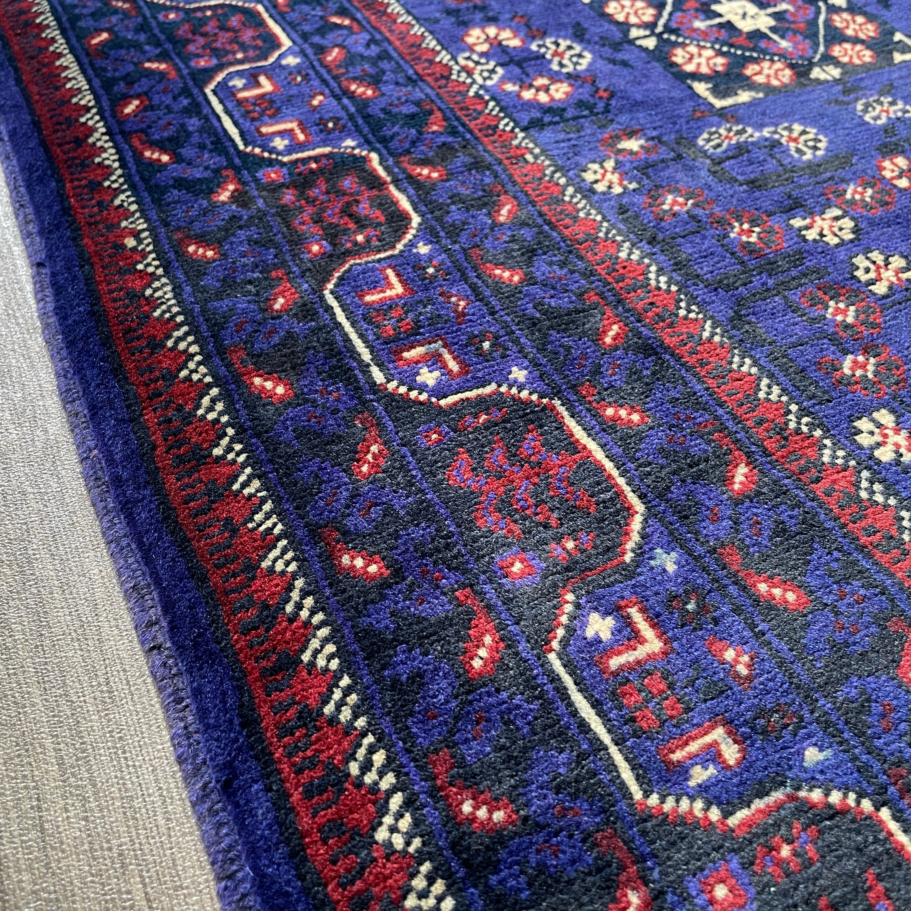 Fine Afghan Khal Muhammadi Rug (Merino Wool)