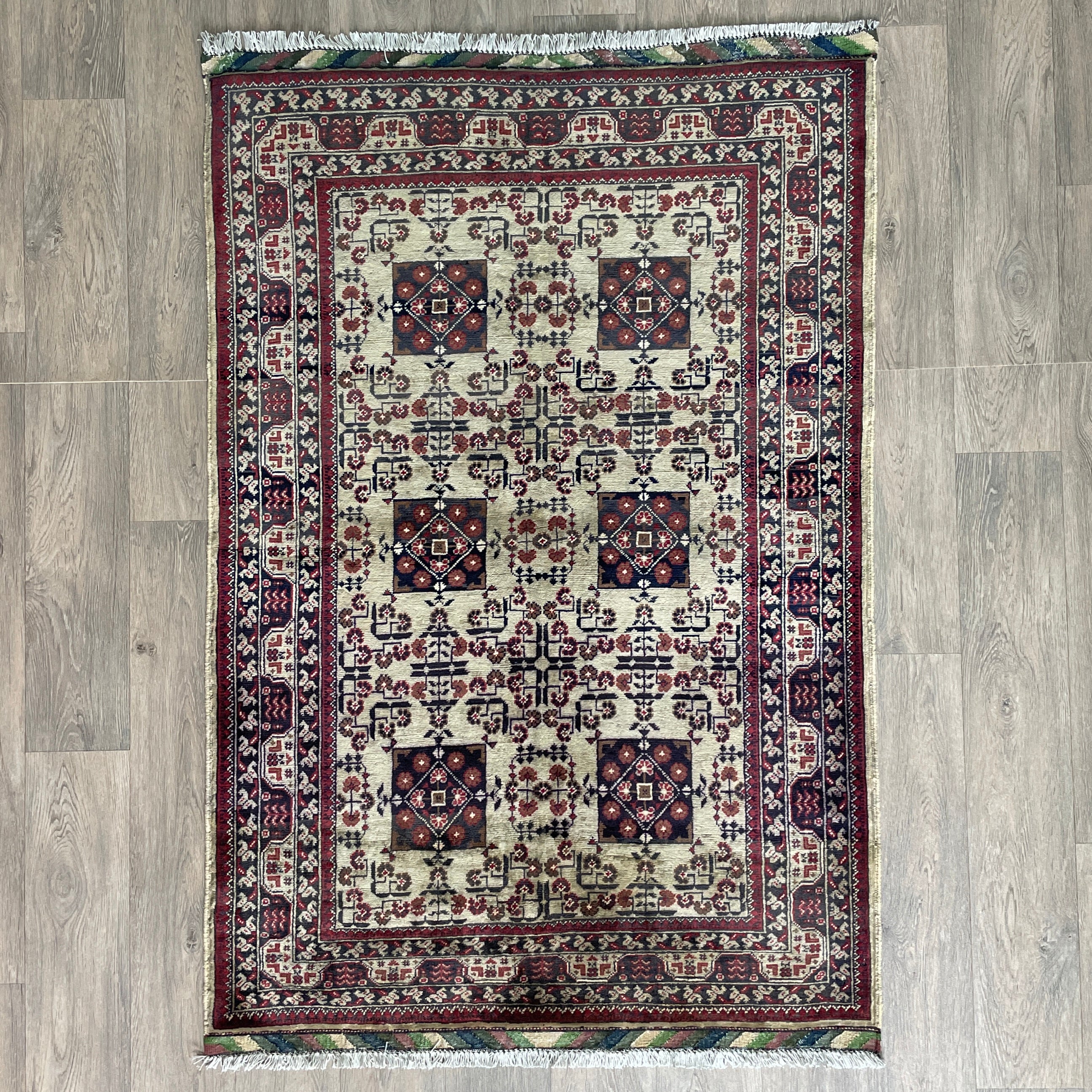 Fine Afghan Khal Muhammadi Rug (Merino Wool)
