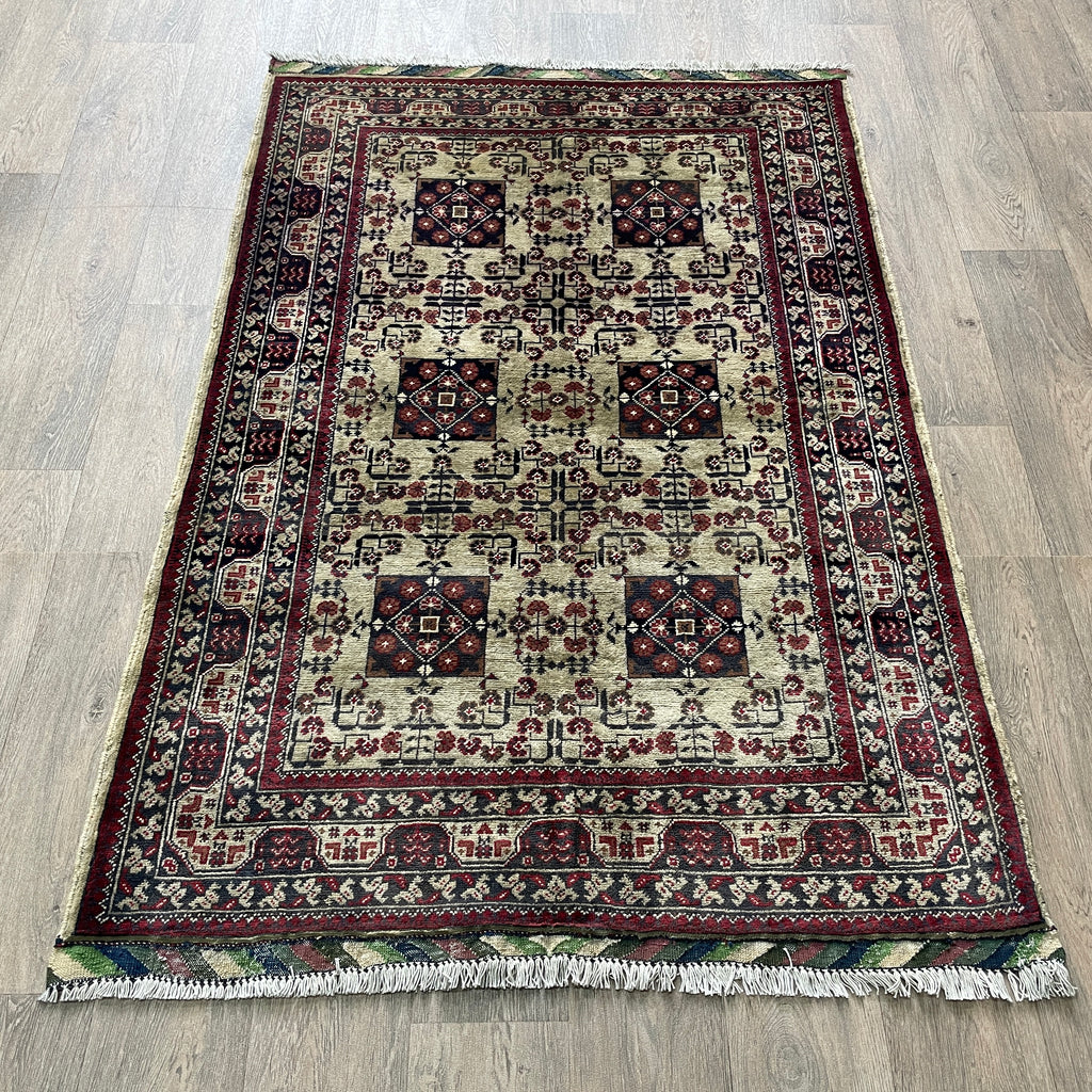 Fine Afghan Khal Muhammadi Rug (Merino Wool)