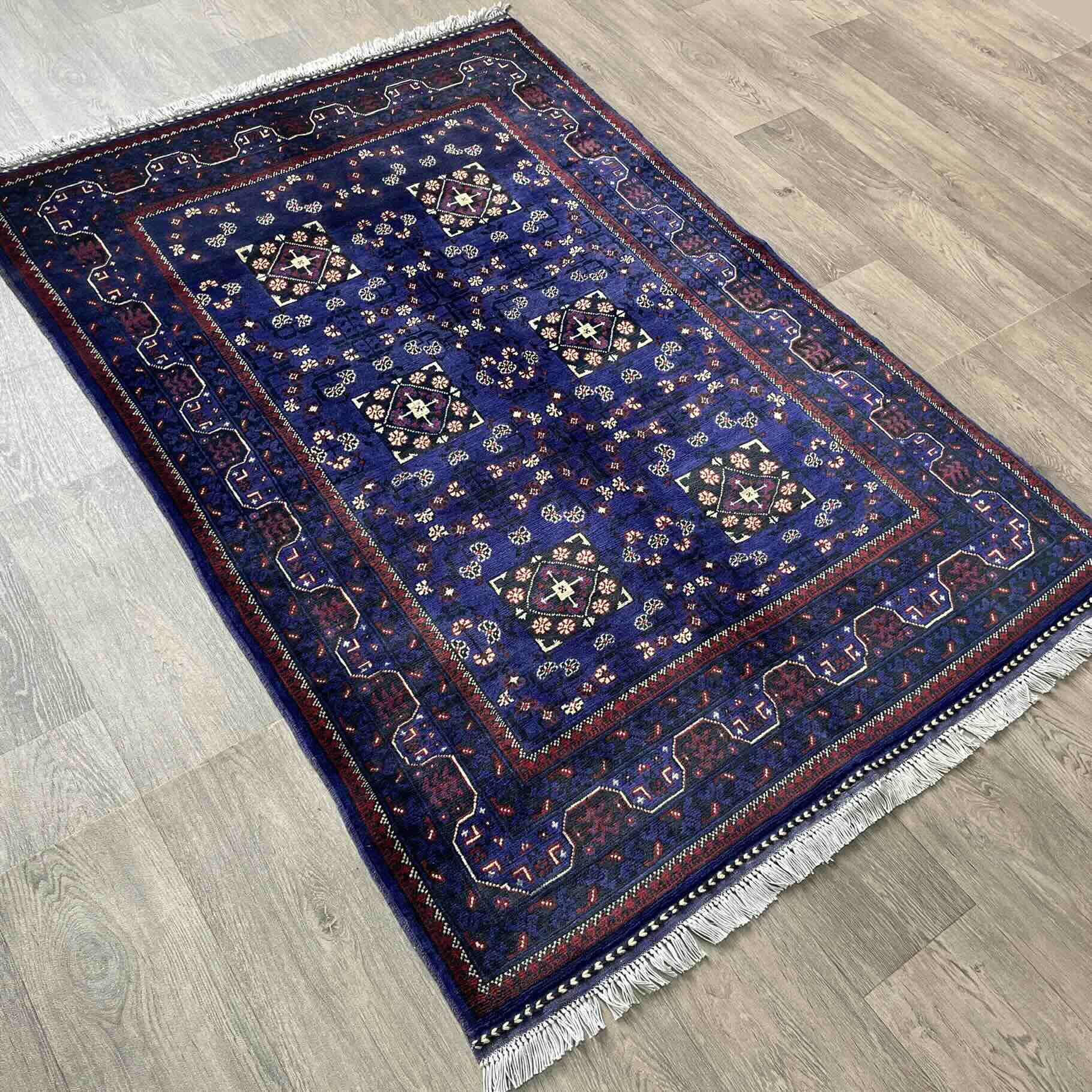 Fine Afghan Khal Muhammadi Rug (Merino Wool)