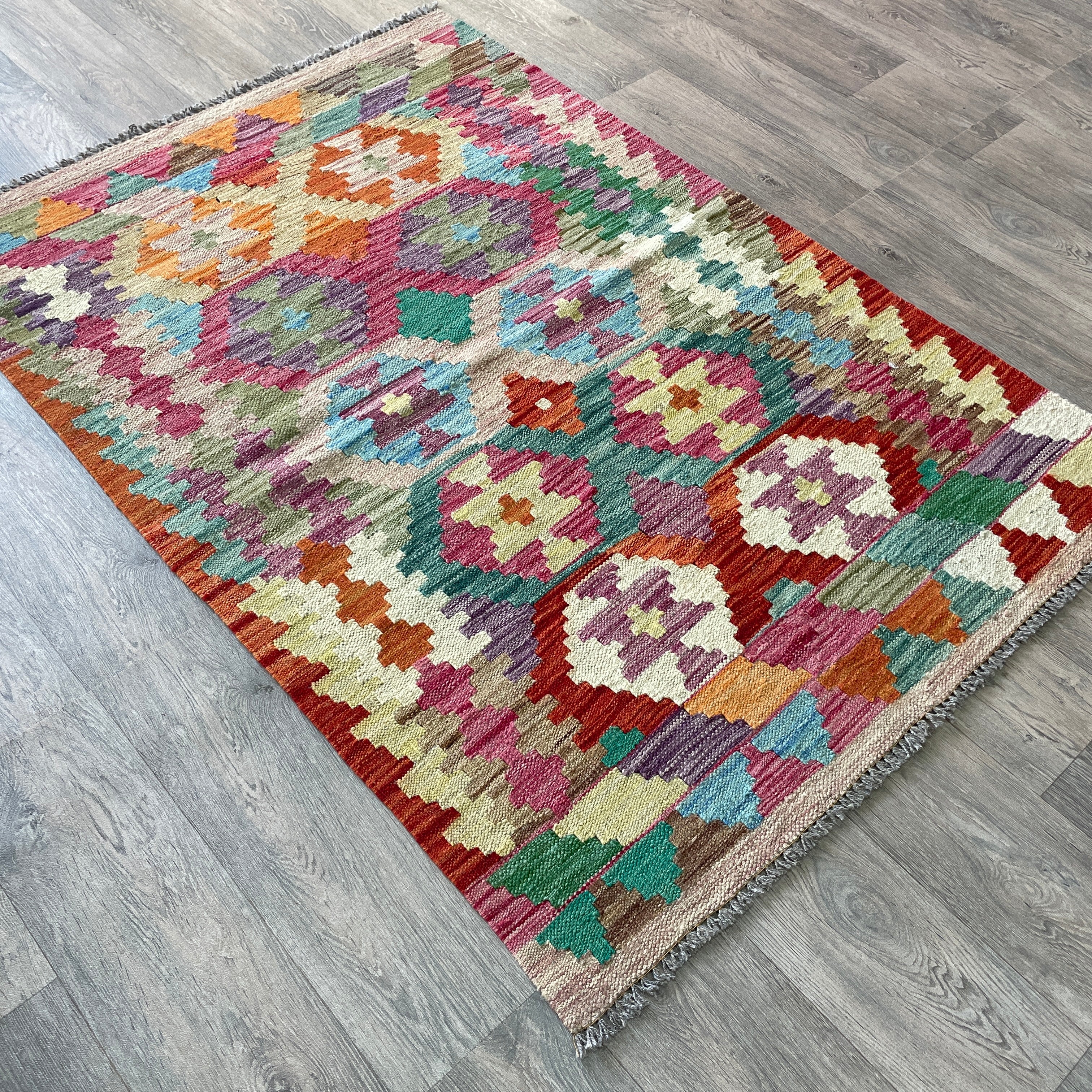 Afghan Ersari Kilim Rug