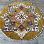 Afghan Yakash Kazak Round Rug