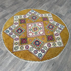 Afghan Yakash Kazak Round Rug