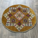 Afghan Yakash Kazak Round Rug