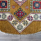 Afghan Yakash Kazak Round Rug