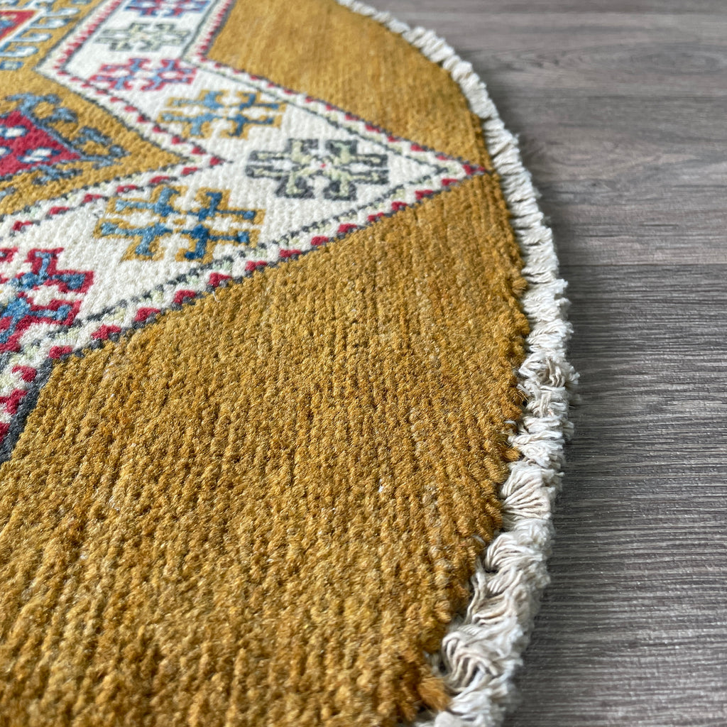 Afghan Yakash Kazak Round Rug