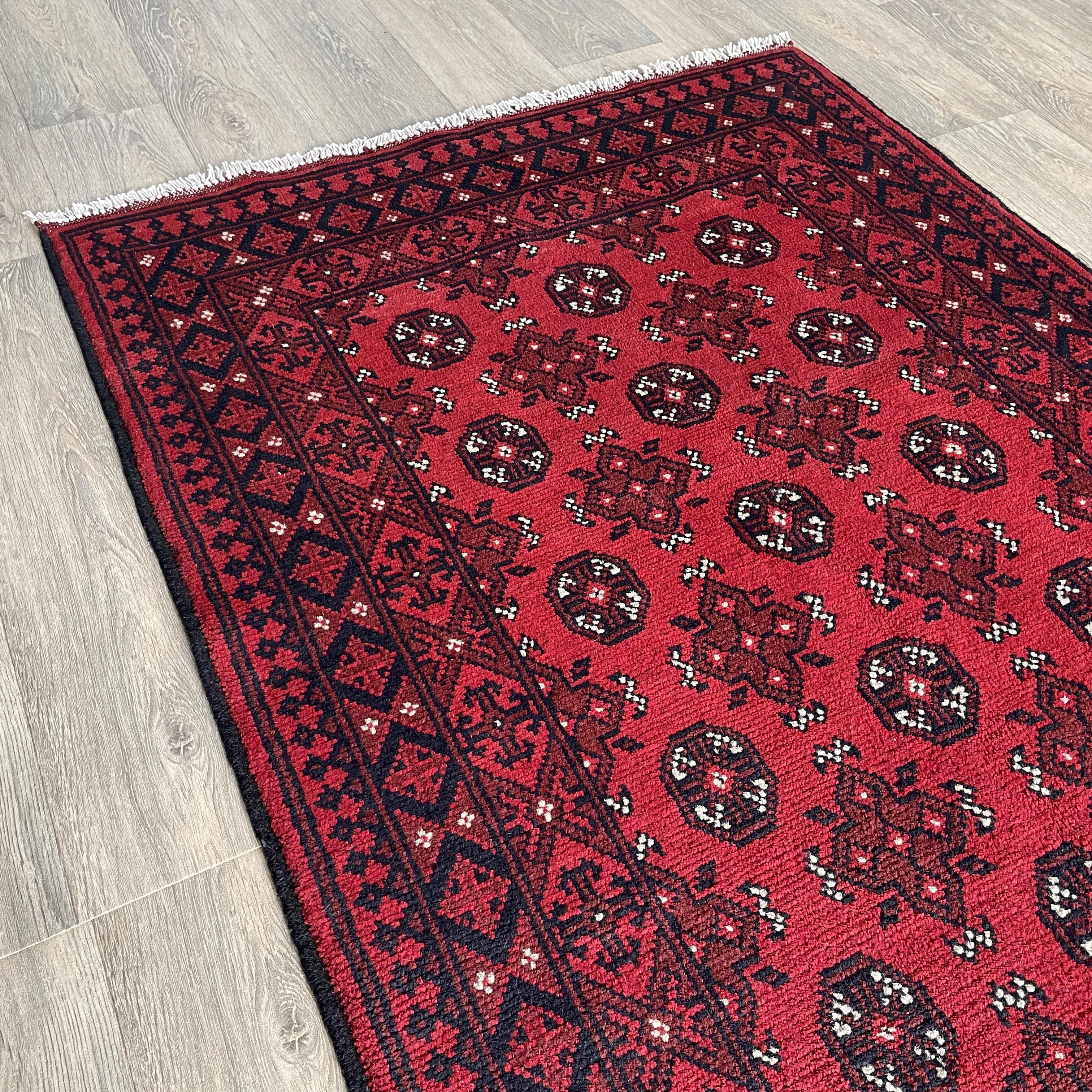 197 x 102 cm | Afghan Aqcha Rug - Khorasan Rugs