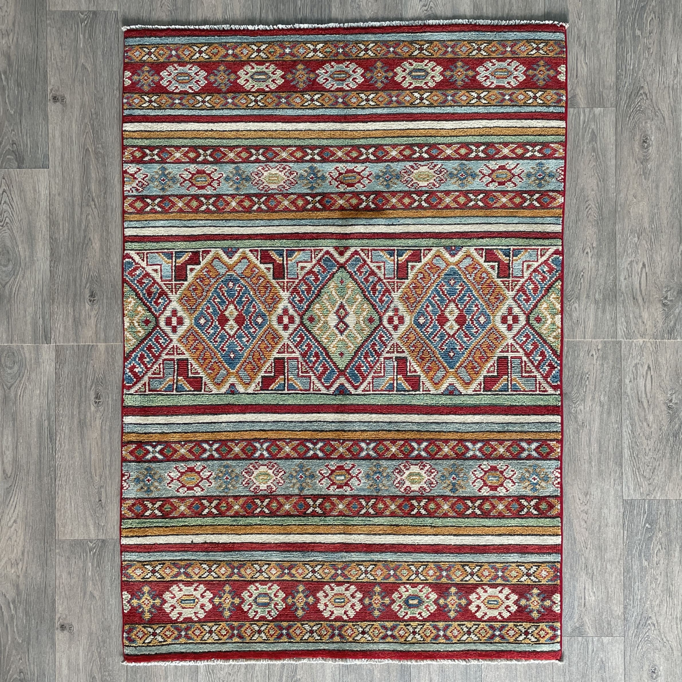 151 x 104 cm | Afghan Khorjin Rug - Khorasan Rugs