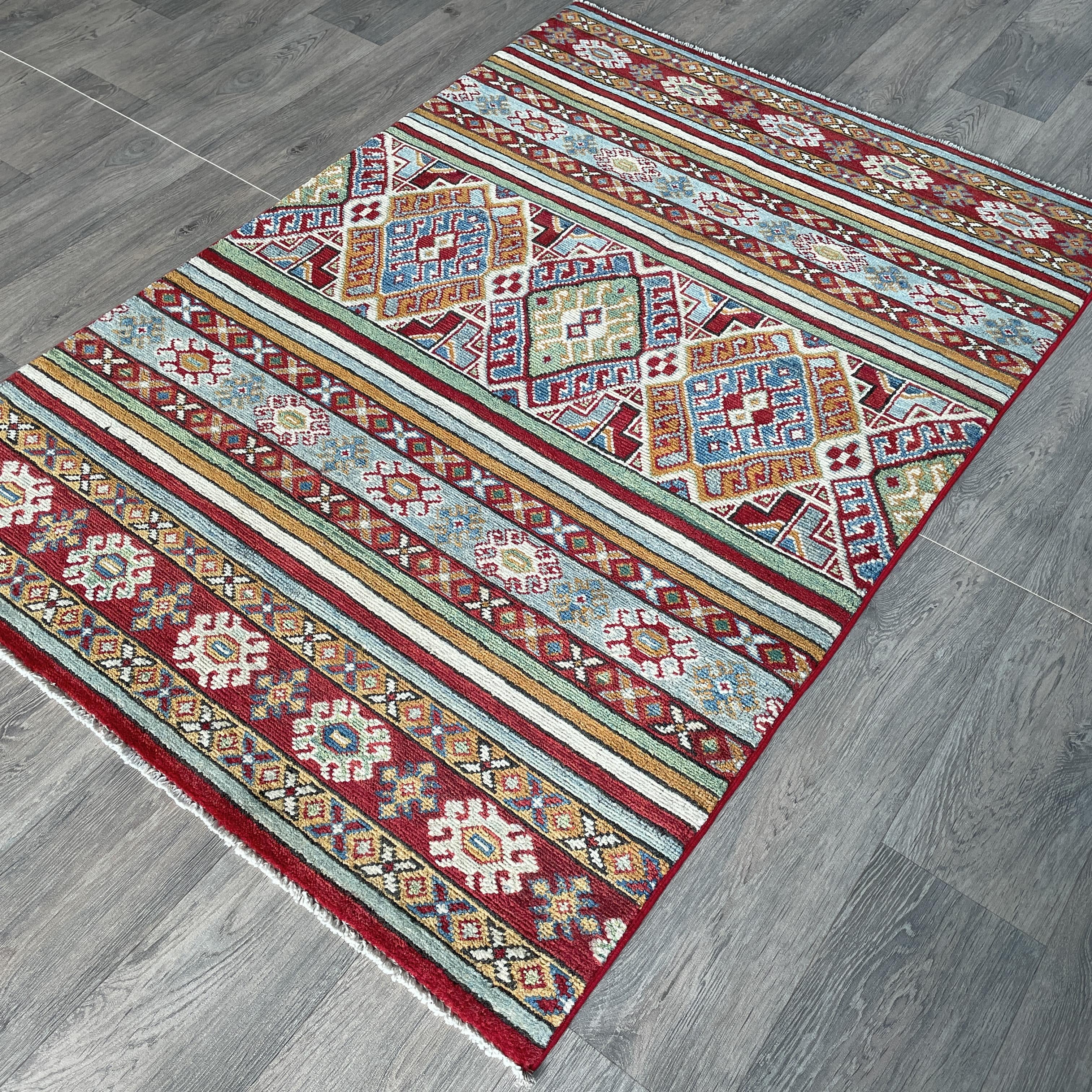 151 x 104 cm | Afghan Khorjin Rug - Khorasan Rugs