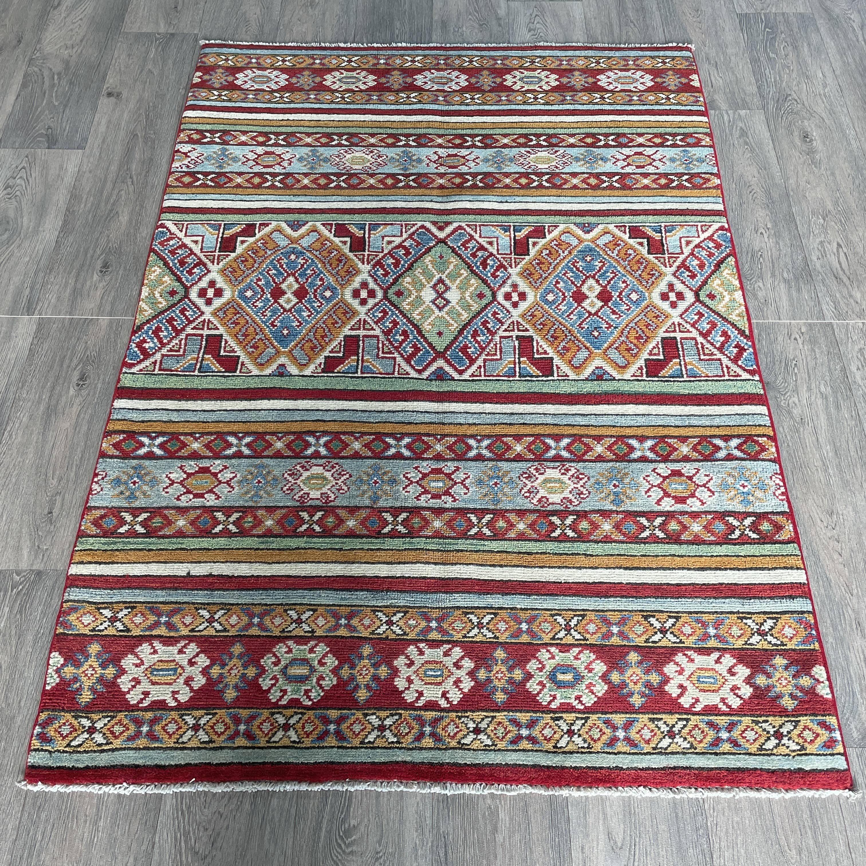 151 x 104 cm | Afghan Khorjin Rug - Khorasan Rugs