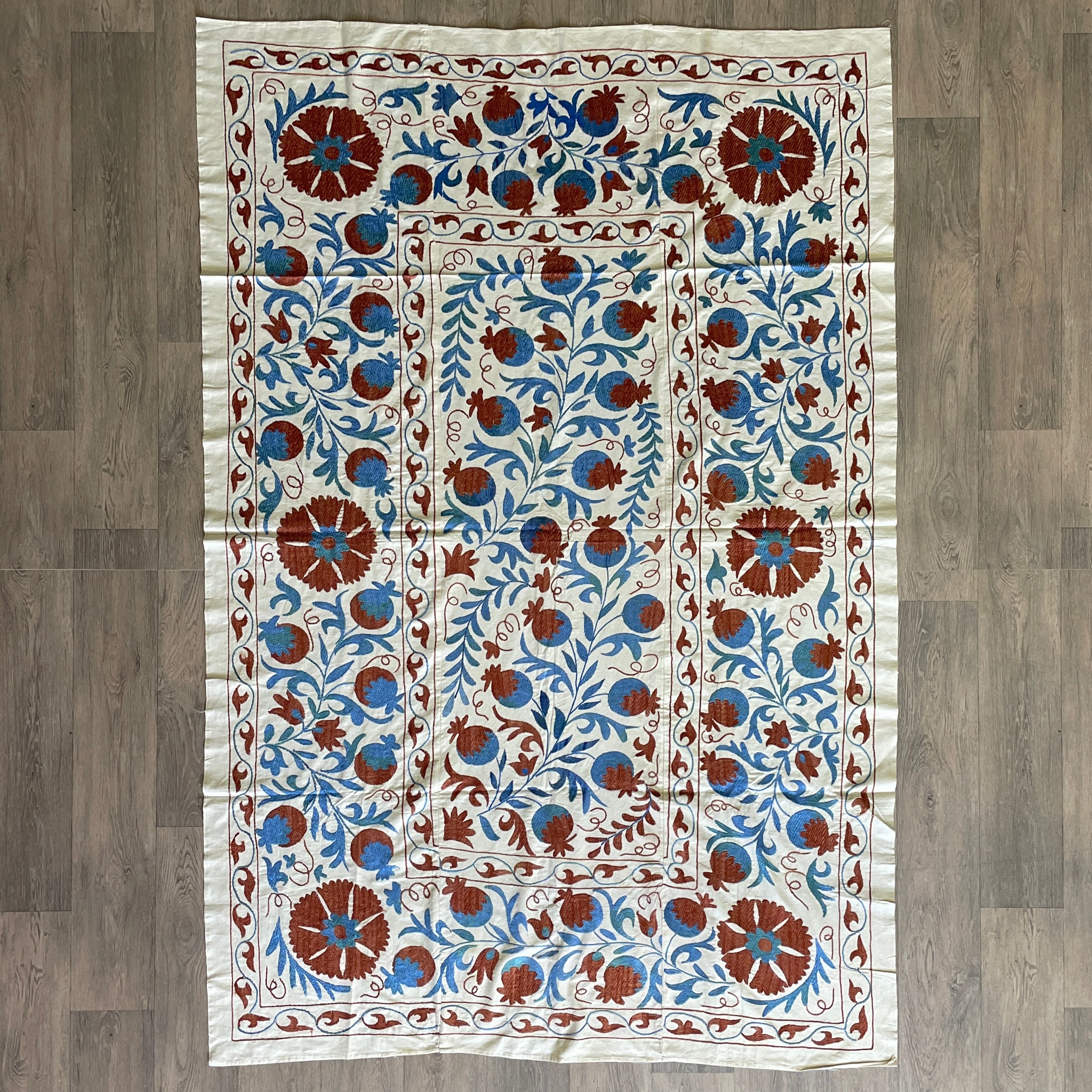 Uzbek Suzani Bed Throw