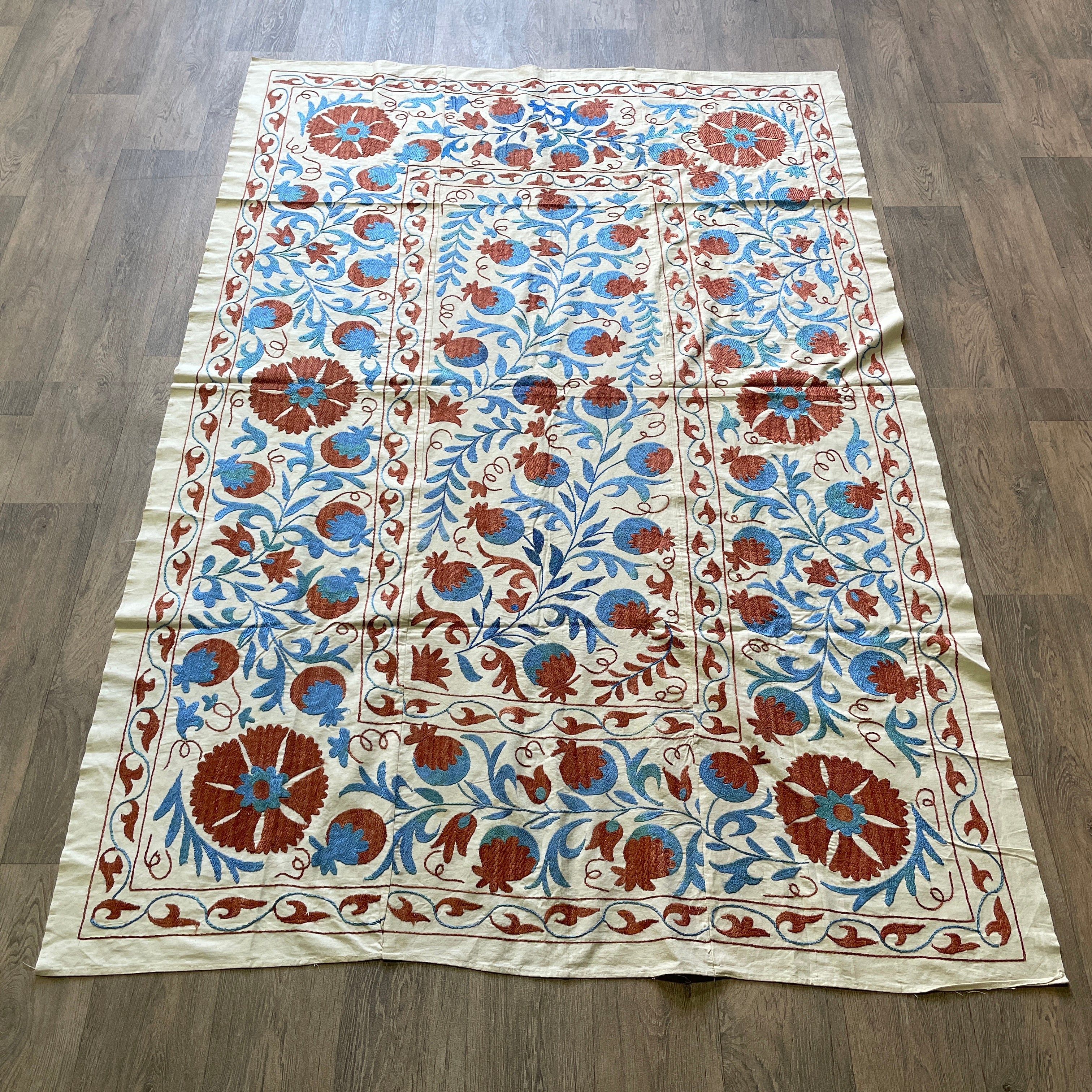 Uzbek Suzani Bed Throw