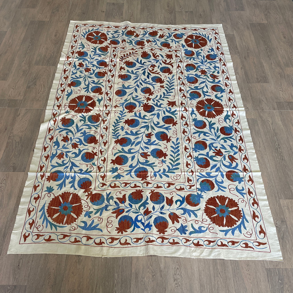 Uzbek Suzani Bed Throw