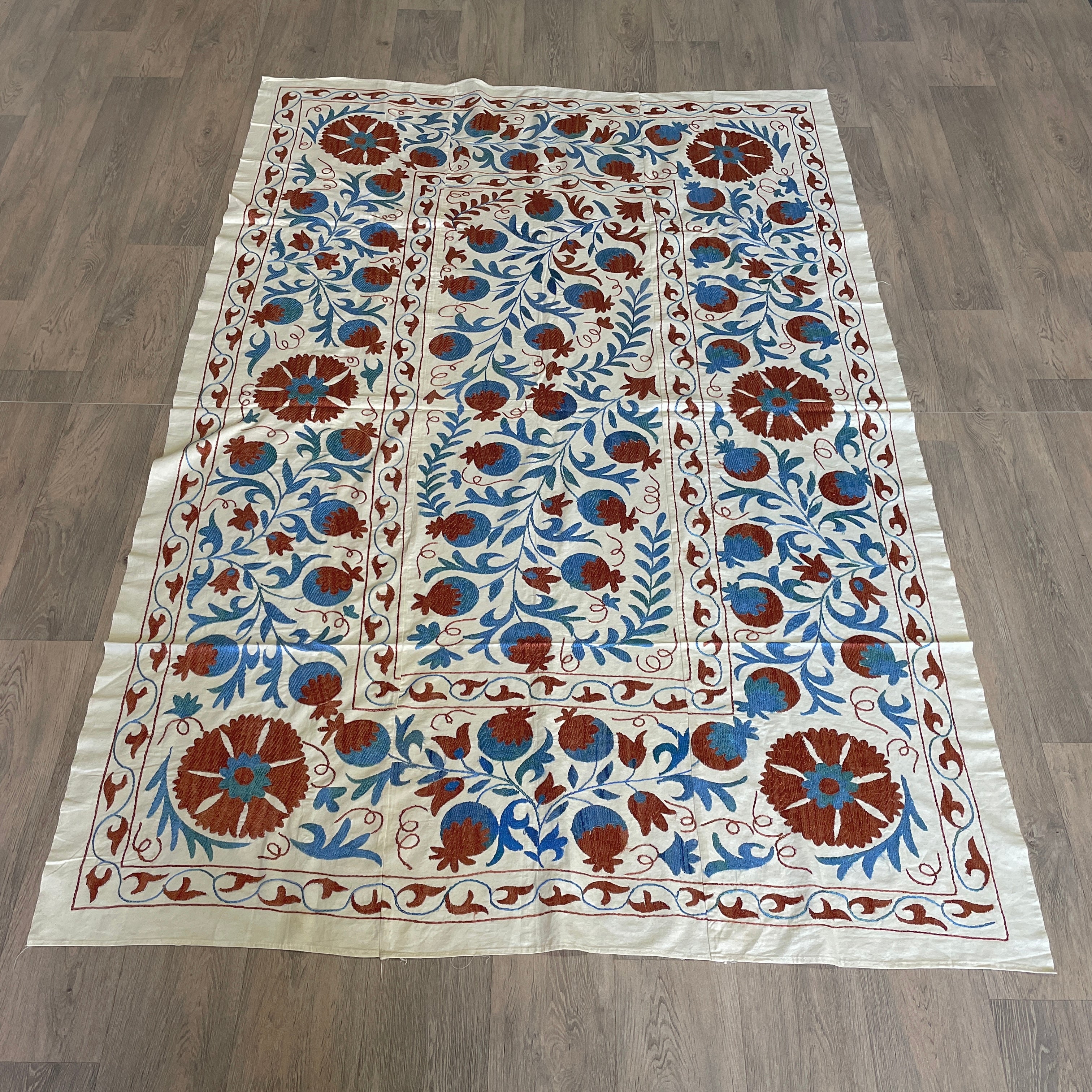 Uzbek Suzani Bed Throw