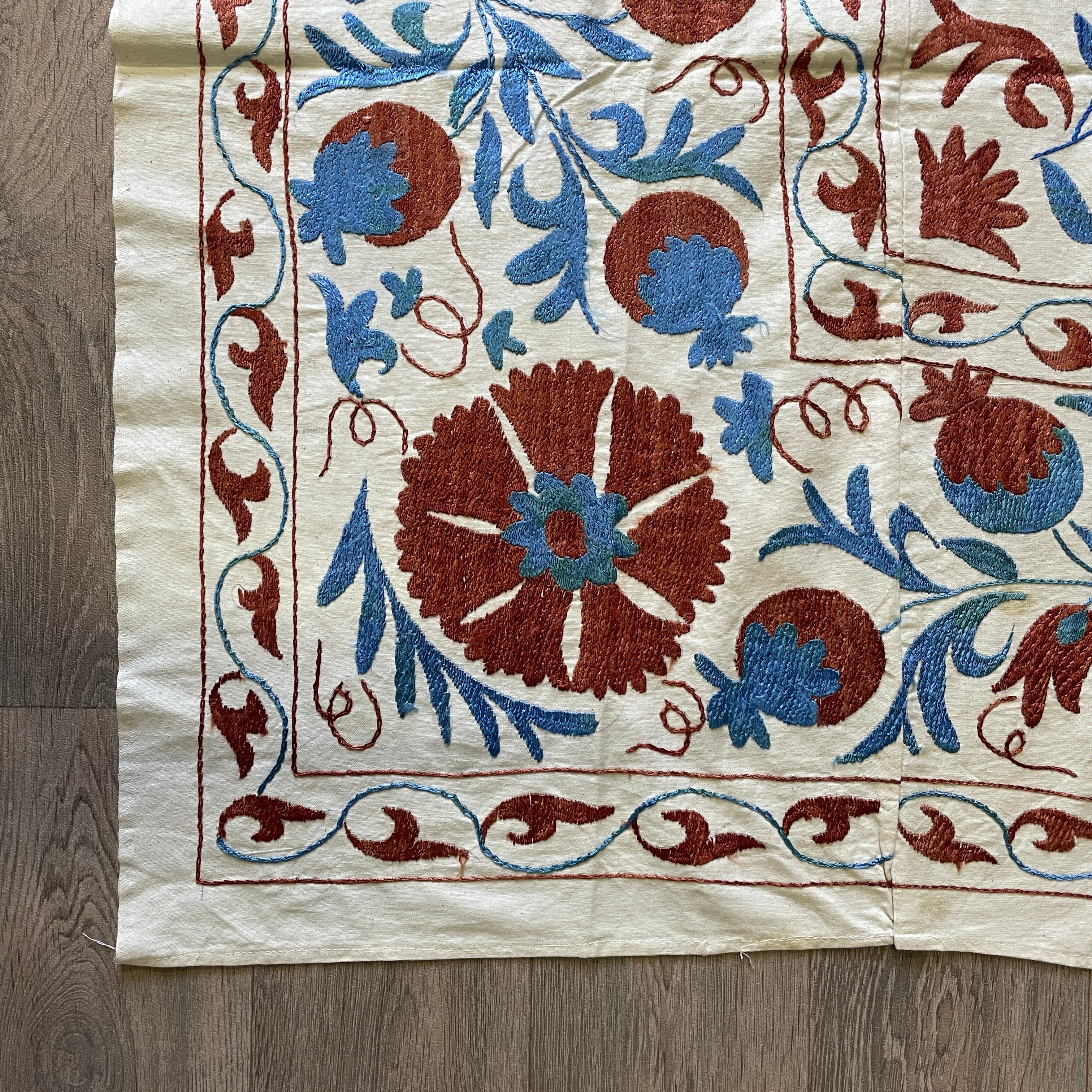 Uzbek Suzani Bed Throw