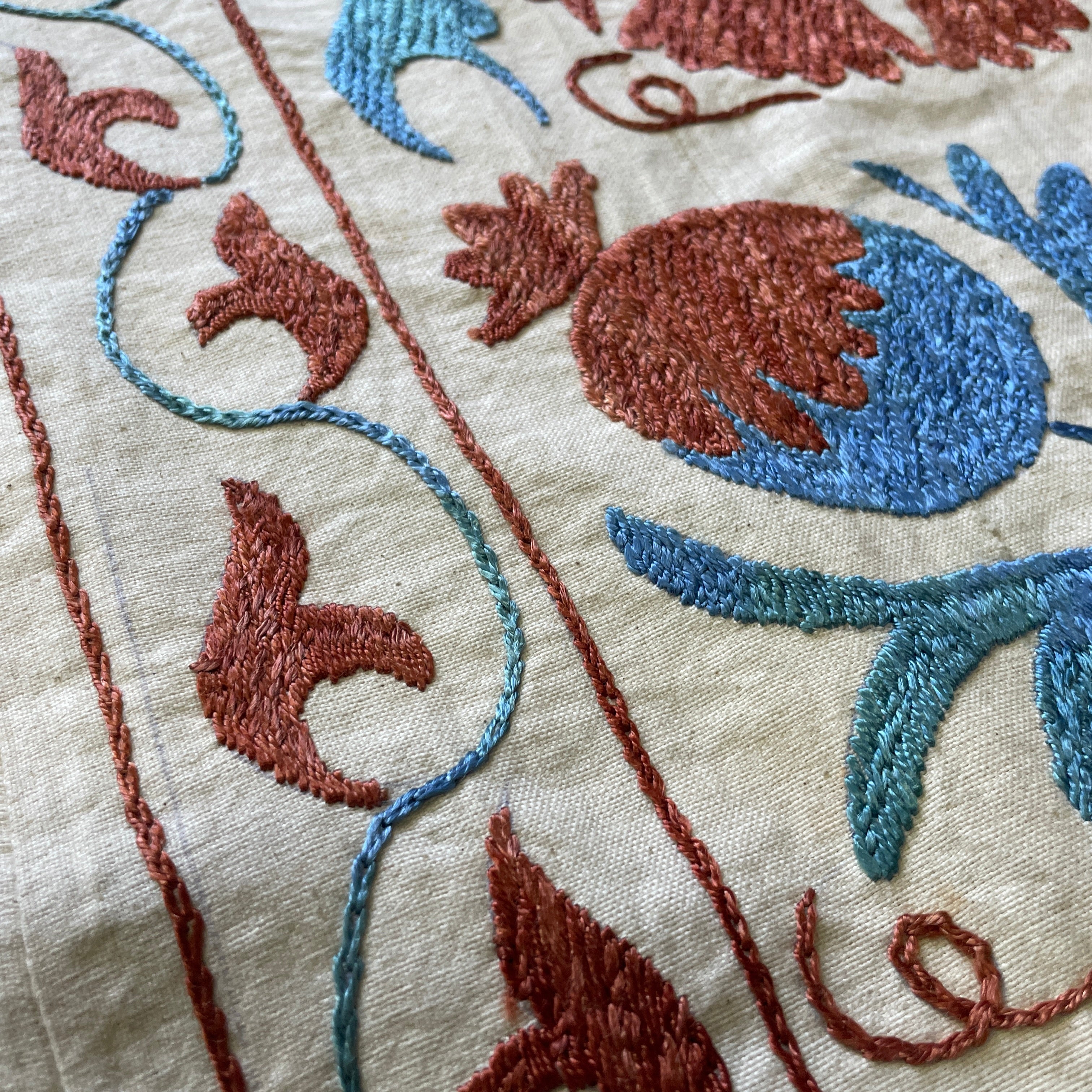 Uzbek Suzani Bed Throw
