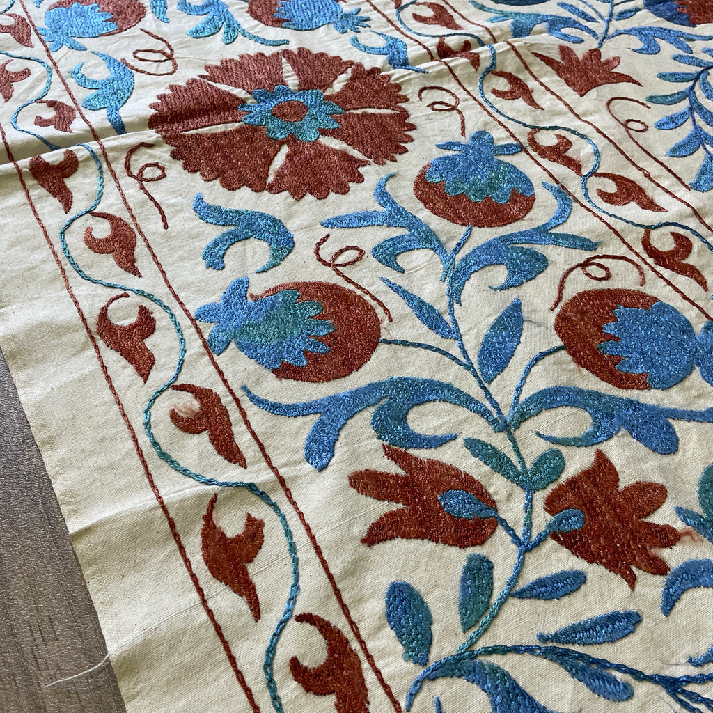 Uzbek Suzani Bed Throw
