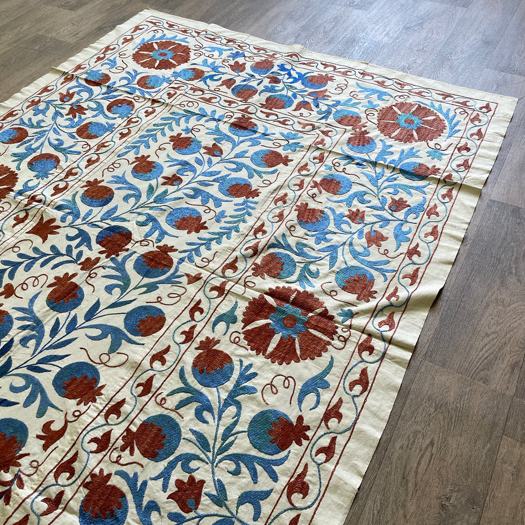 Uzbek Suzani Bed Throw