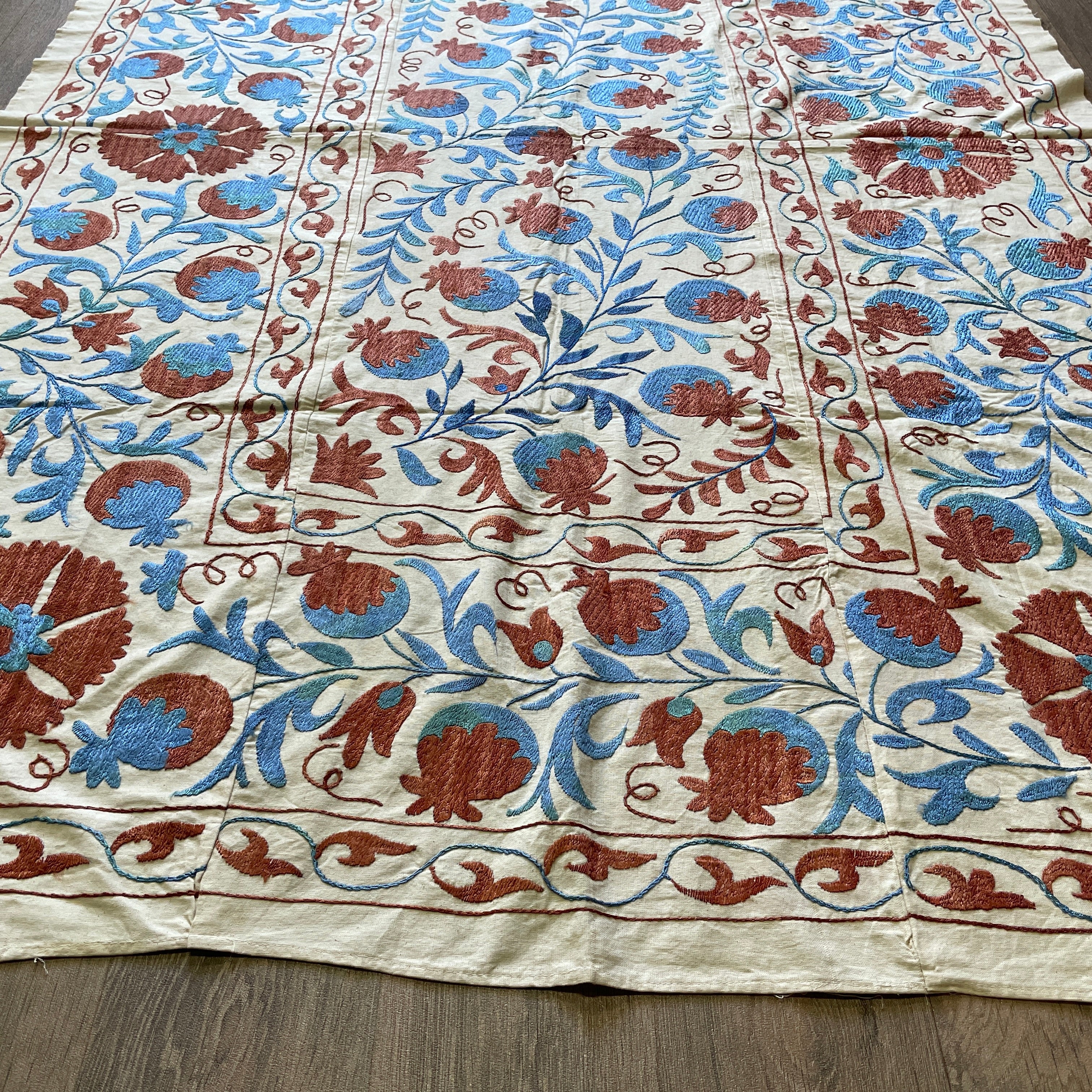Uzbek Suzani Bed Throw