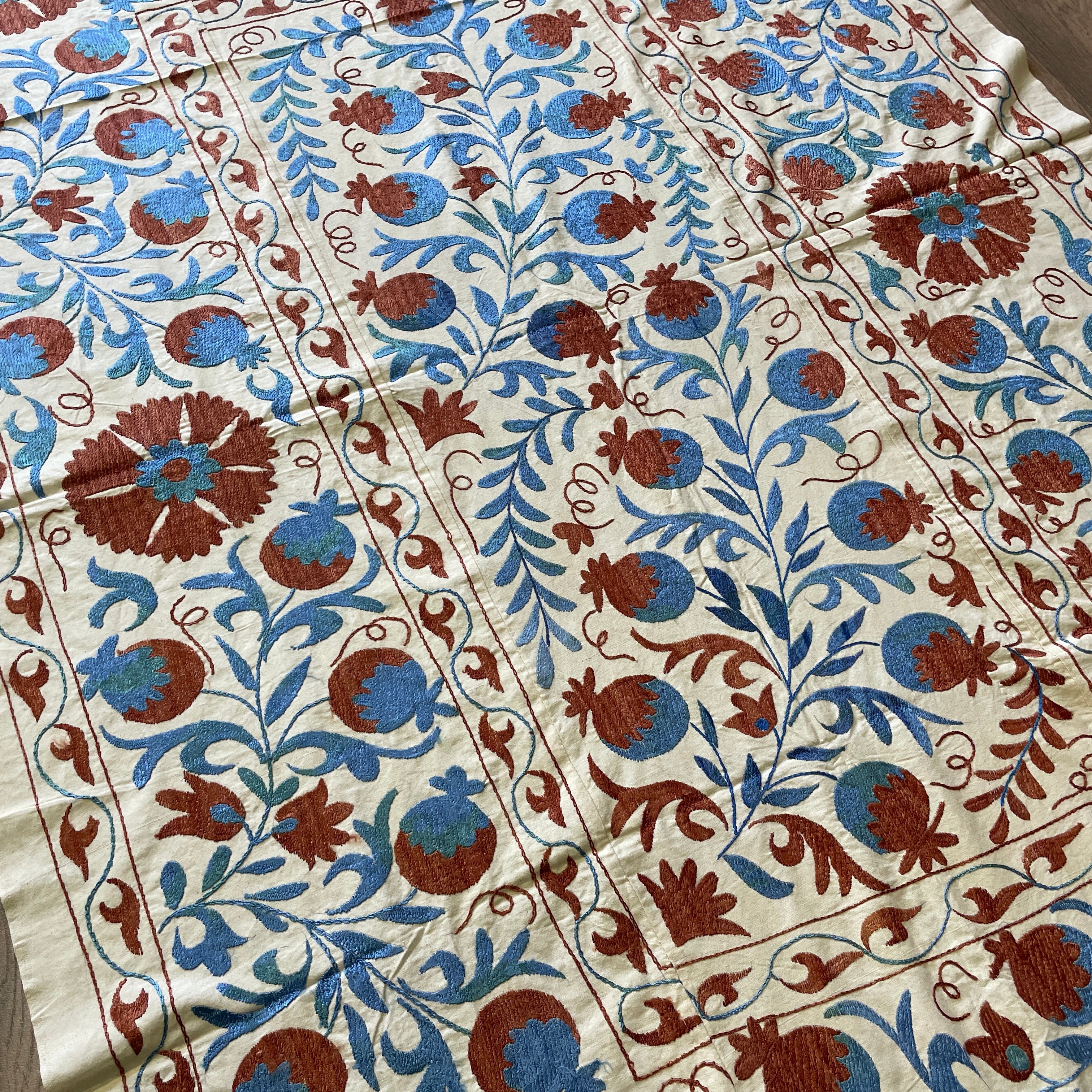 Uzbek Suzani Bed Throw