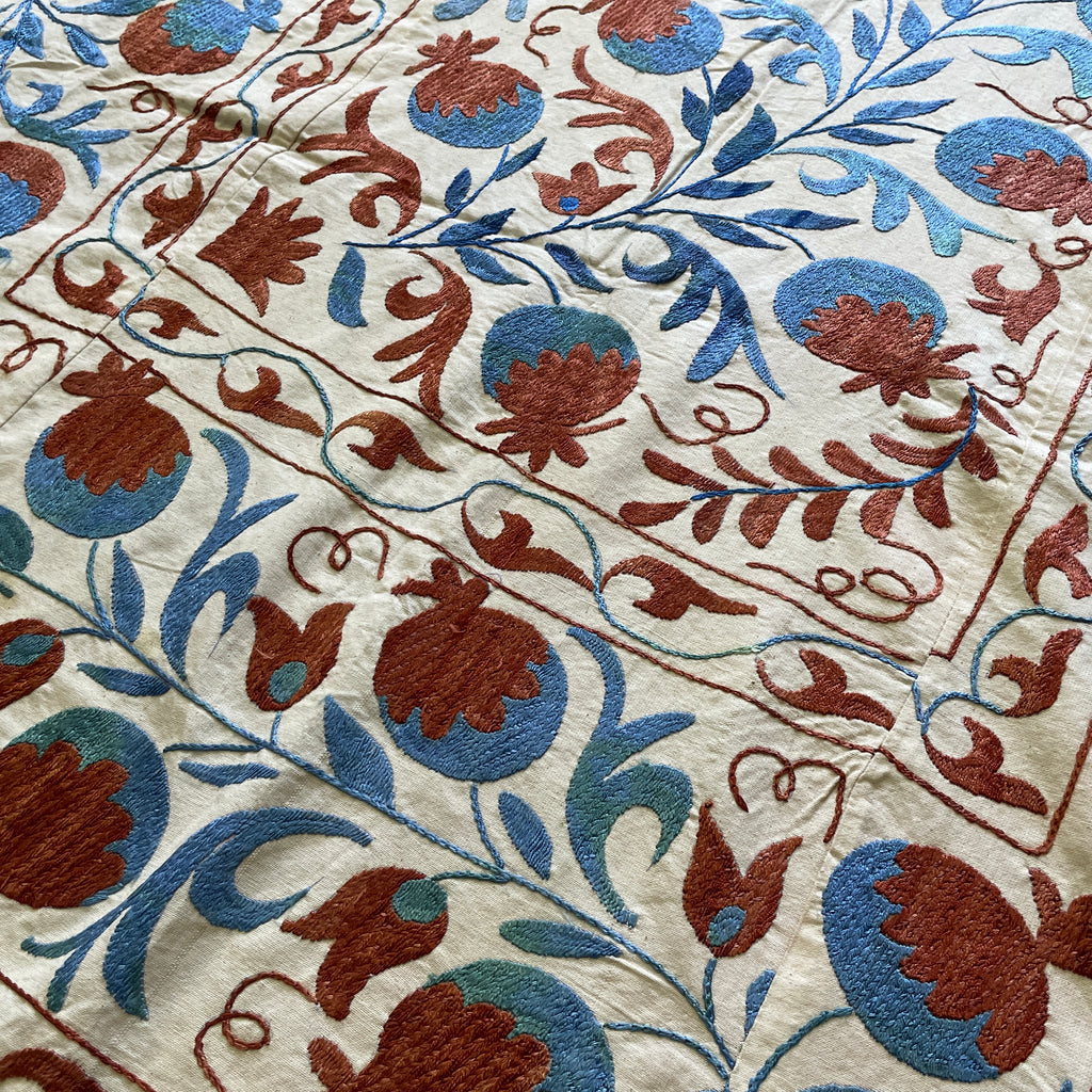 Uzbek Suzani Bed Throw