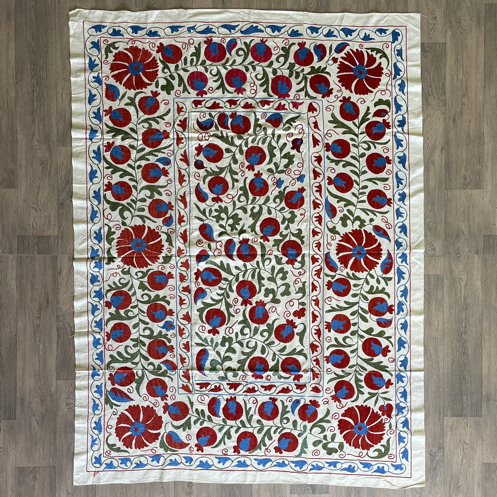 Uzbek Suzani Bed Throw