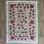 Uzbek Suzani Bed Throw