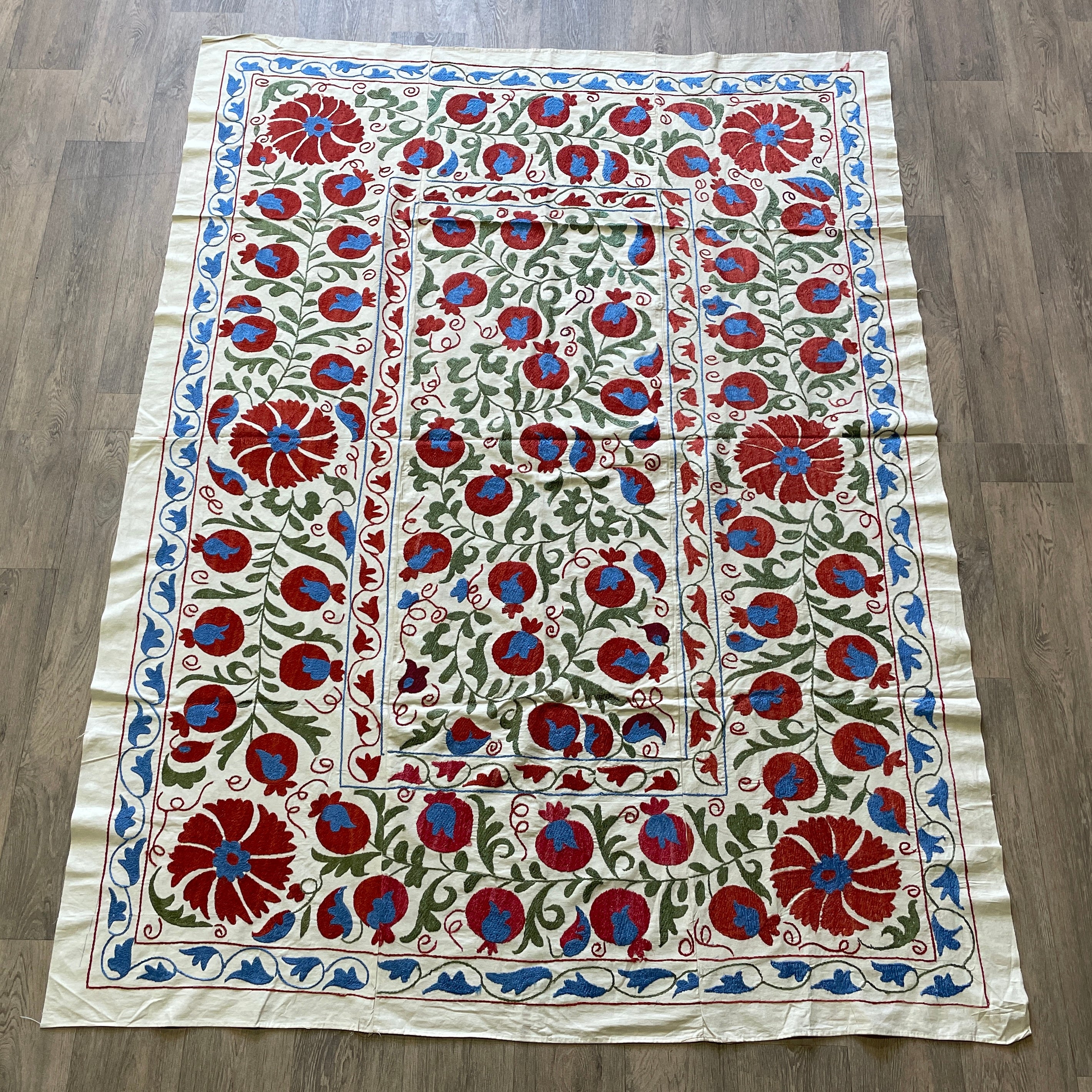 Uzbek Suzani Bed Throw