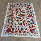 Uzbek Suzani Bed Throw