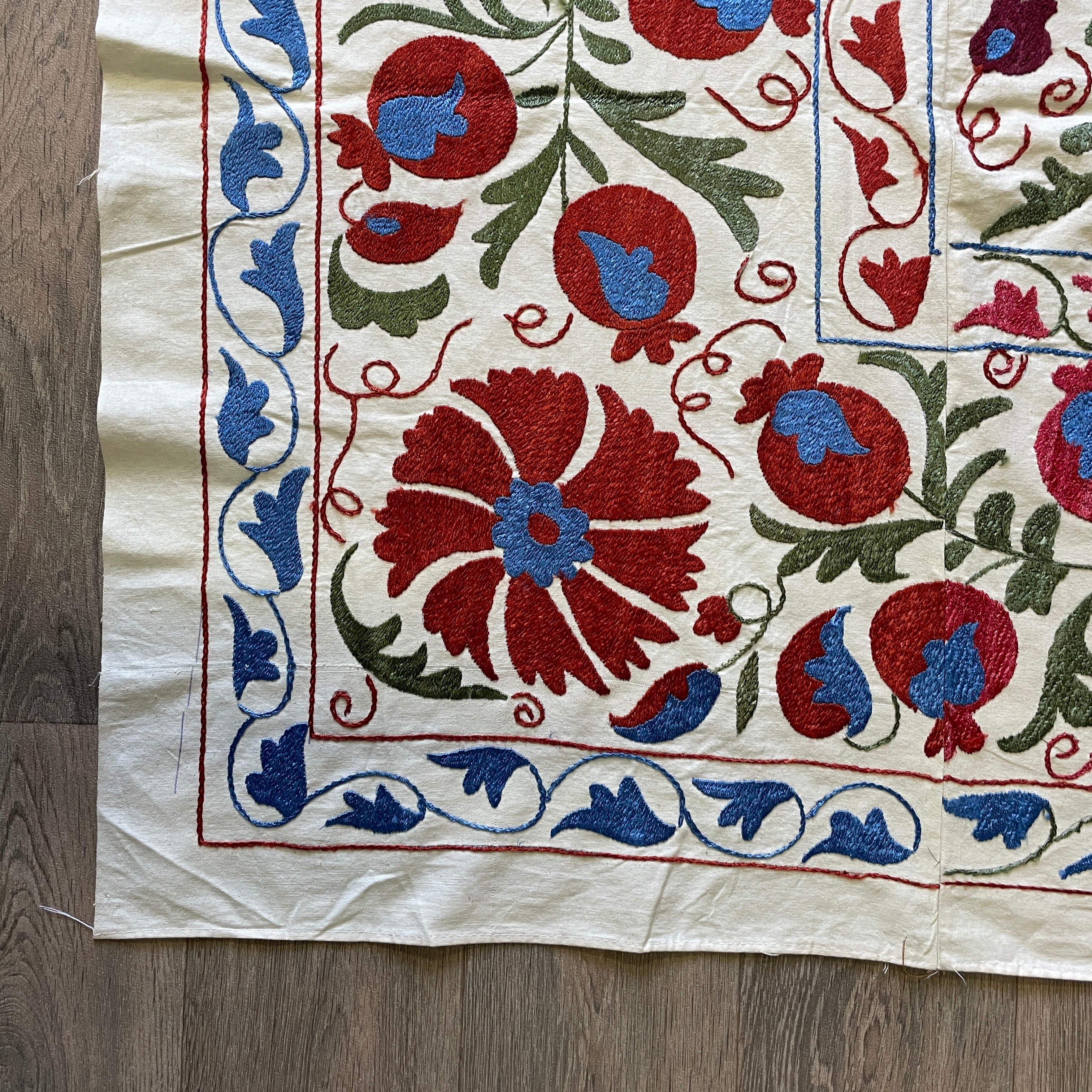 Uzbek Suzani Bed Throw