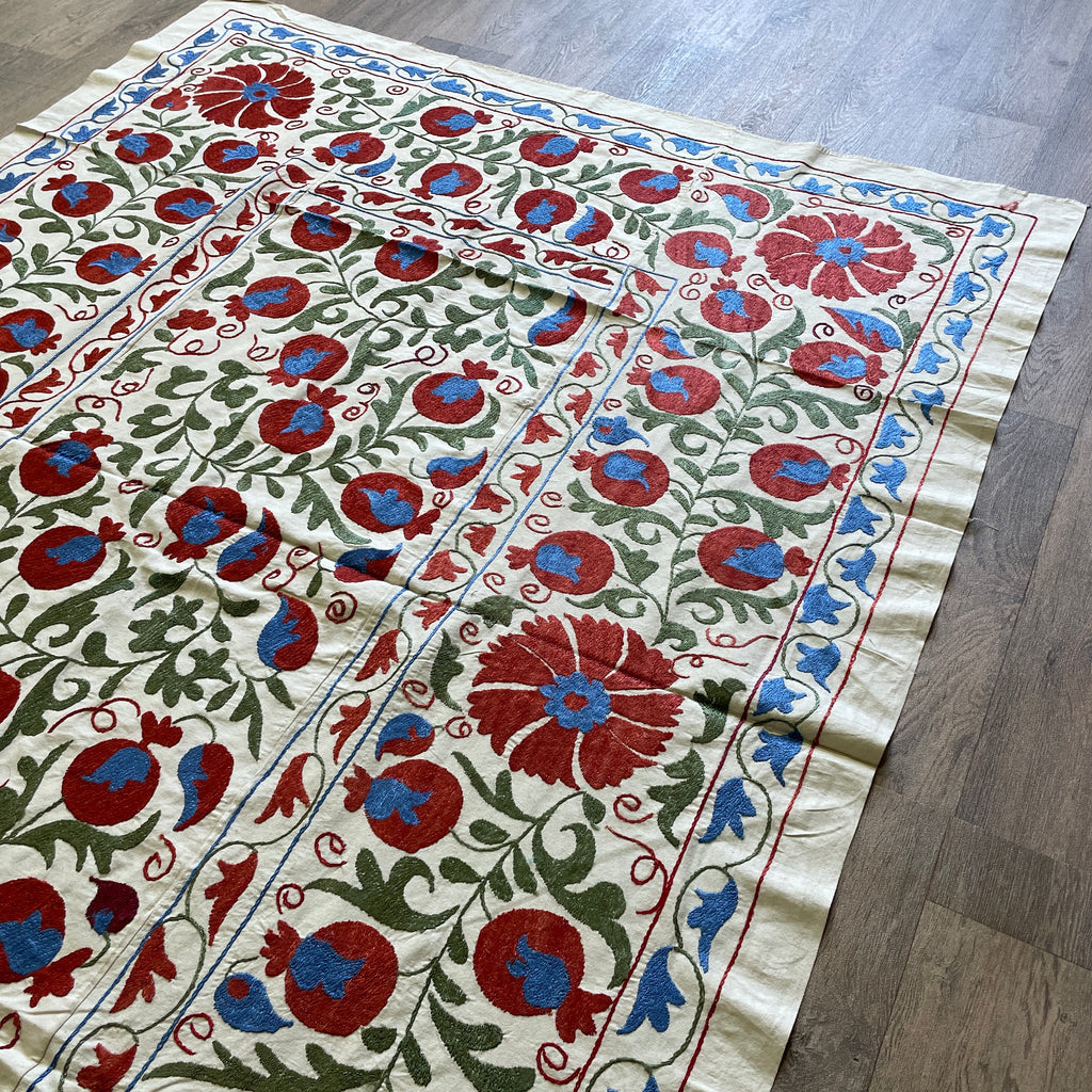 Uzbek Suzani Bed Throw