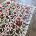 Uzbek Suzani Bed Throw