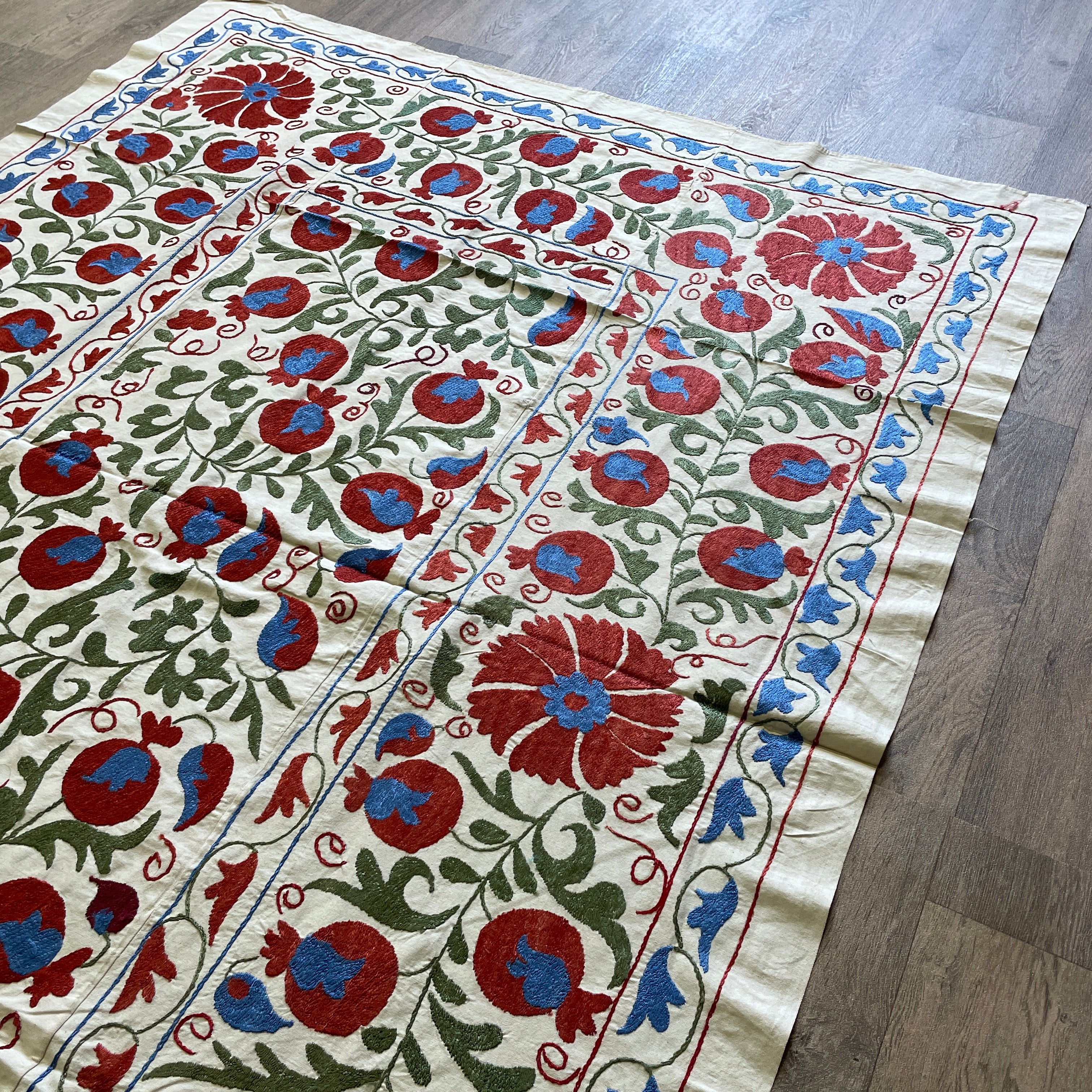 Uzbek Suzani Bed Throw