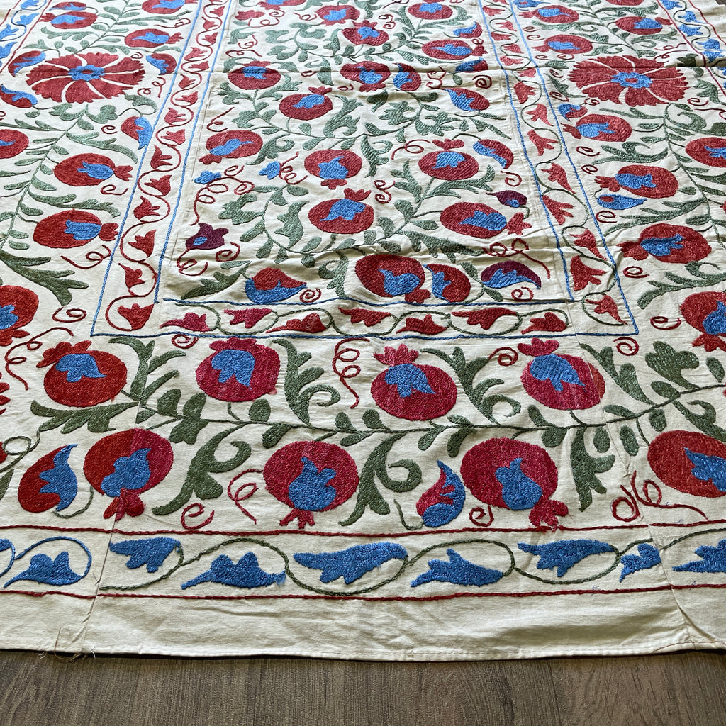 Uzbek Suzani Bed Throw