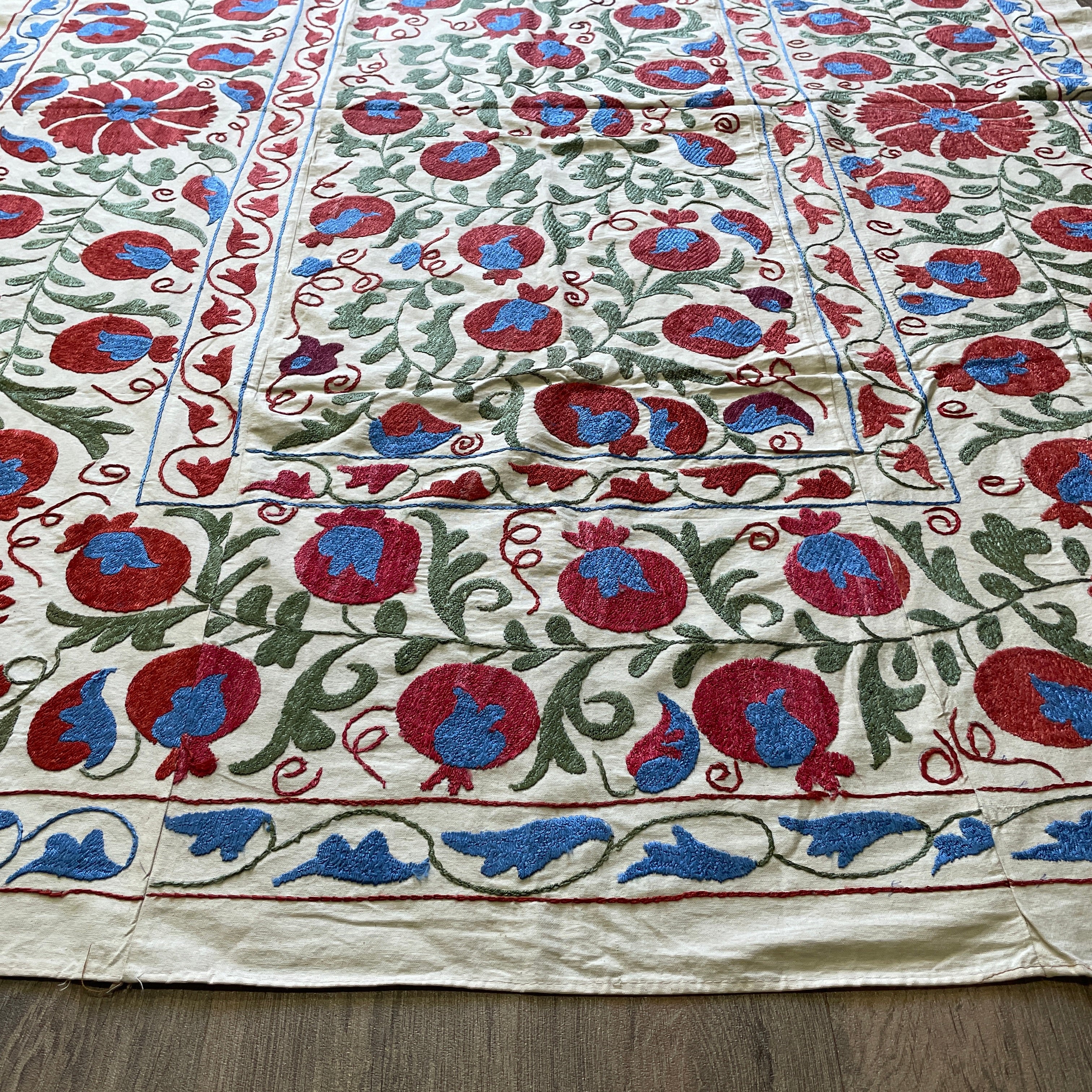 Uzbek Suzani Bed Throw